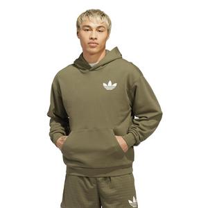 adidas Men's World Wide Hoops Hoodie - Olive