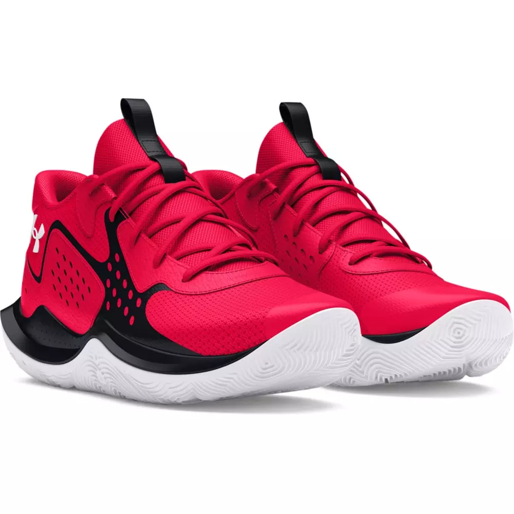 Under Armour Jet '23 "Red/Black/White" Grade School Boys' Basketball Shoe - RED/BLACK/WHITE