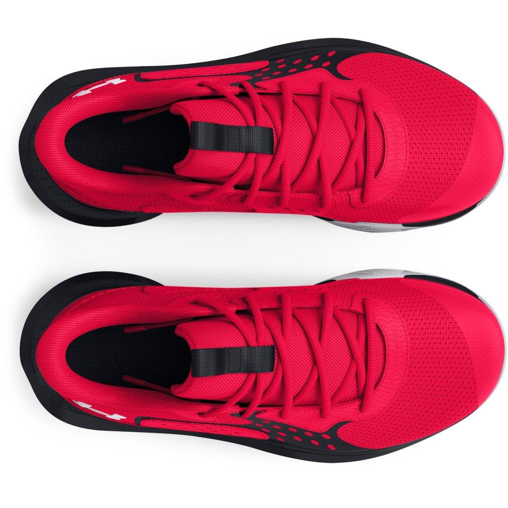 Under Armour Jet '23 "Red/Black/White" Grade School Boys' Basketball Shoe - RED/BLACK/WHITE Thumbnail View 4
