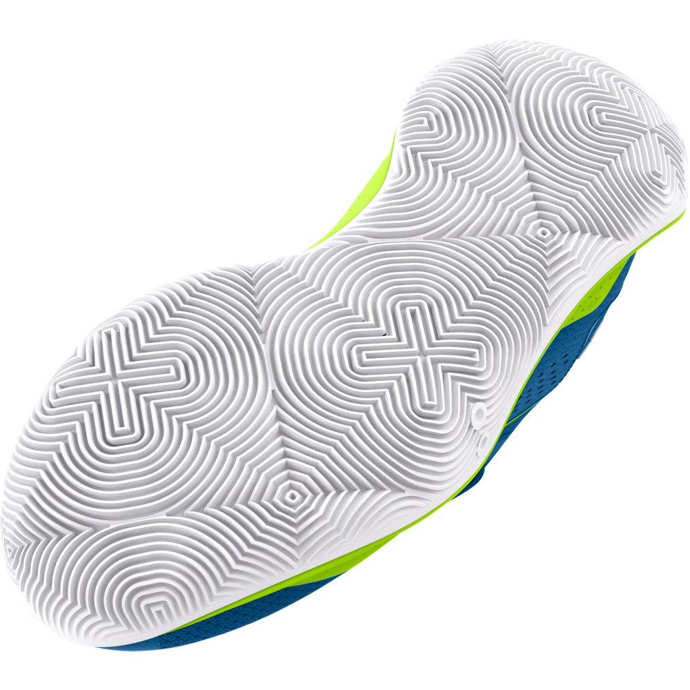 Under Armour Jet '23 "Photon Blue/High Vis Yellow/White" Grade School Boys' Basketball Shoe - BLUE/YELLOW/WHITE Thumbnail View 5