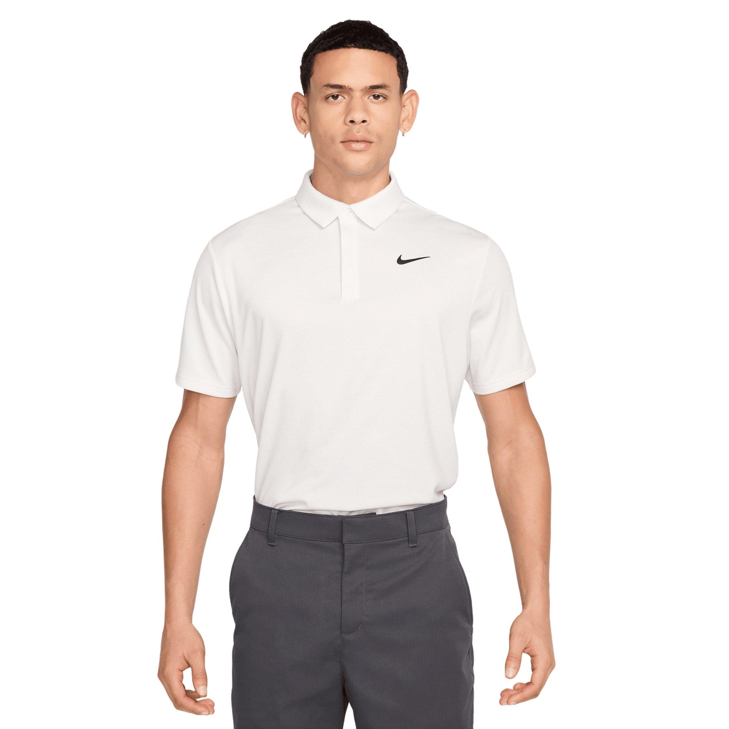 Nike Men's Tour Dri-FIT Jacquard Golf Polo - Ivory - IVORY Thumbnail View 1