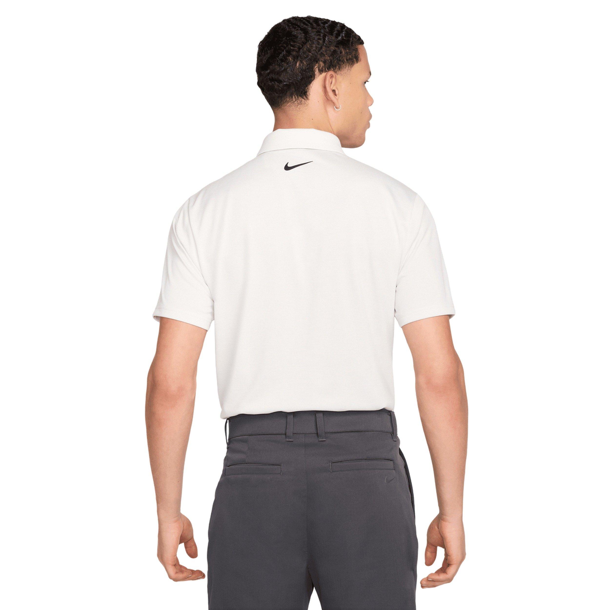 Nike Men's Tour Dri-FIT Jacquard Golf Polo - Ivory - IVORY Thumbnail View 2