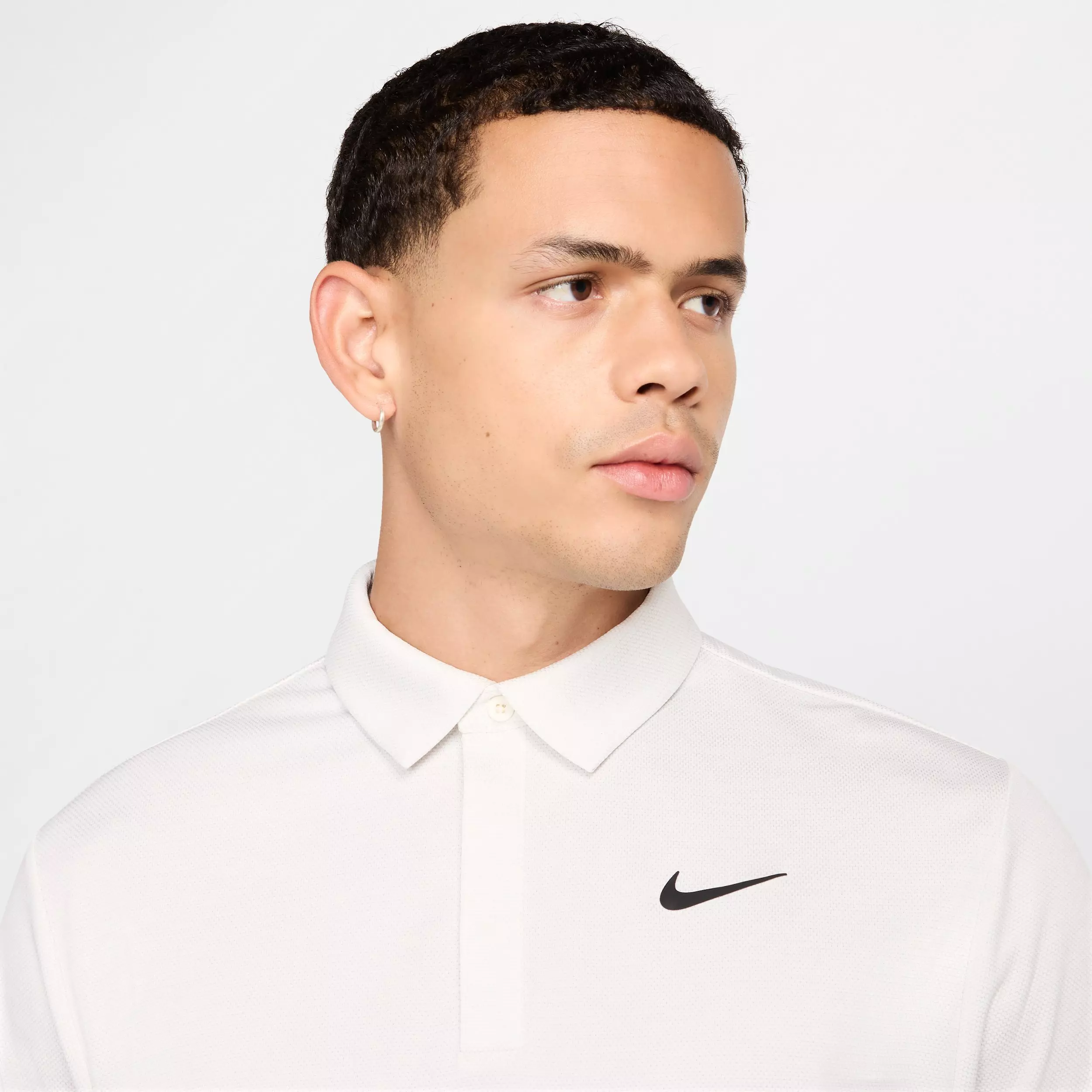 Nike Men's Tour Dri-FIT Jacquard Golf Polo - Ivory - IVORY