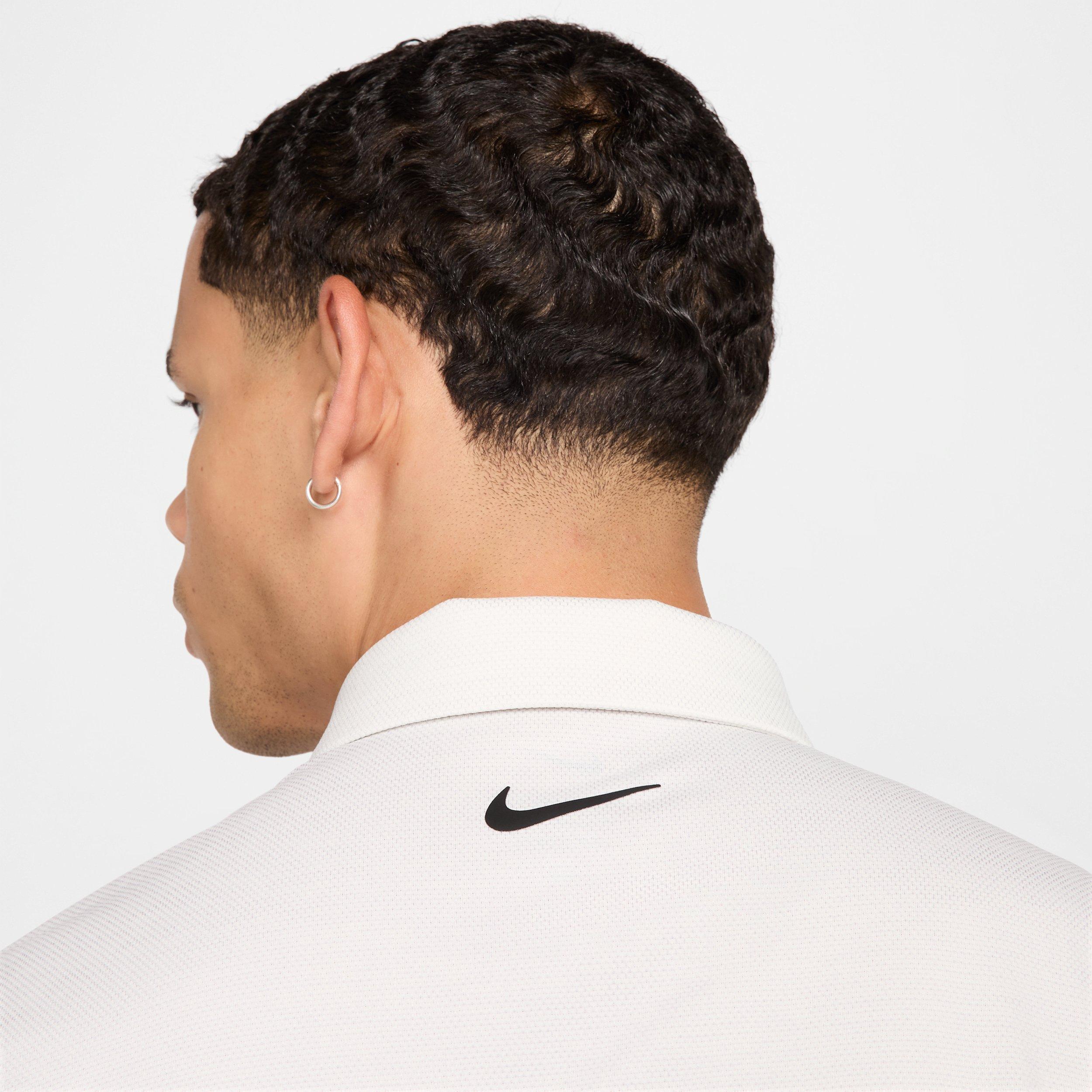 Nike Men's Tour Dri-FIT Jacquard Golf Polo - Ivory - IVORY Thumbnail View 5