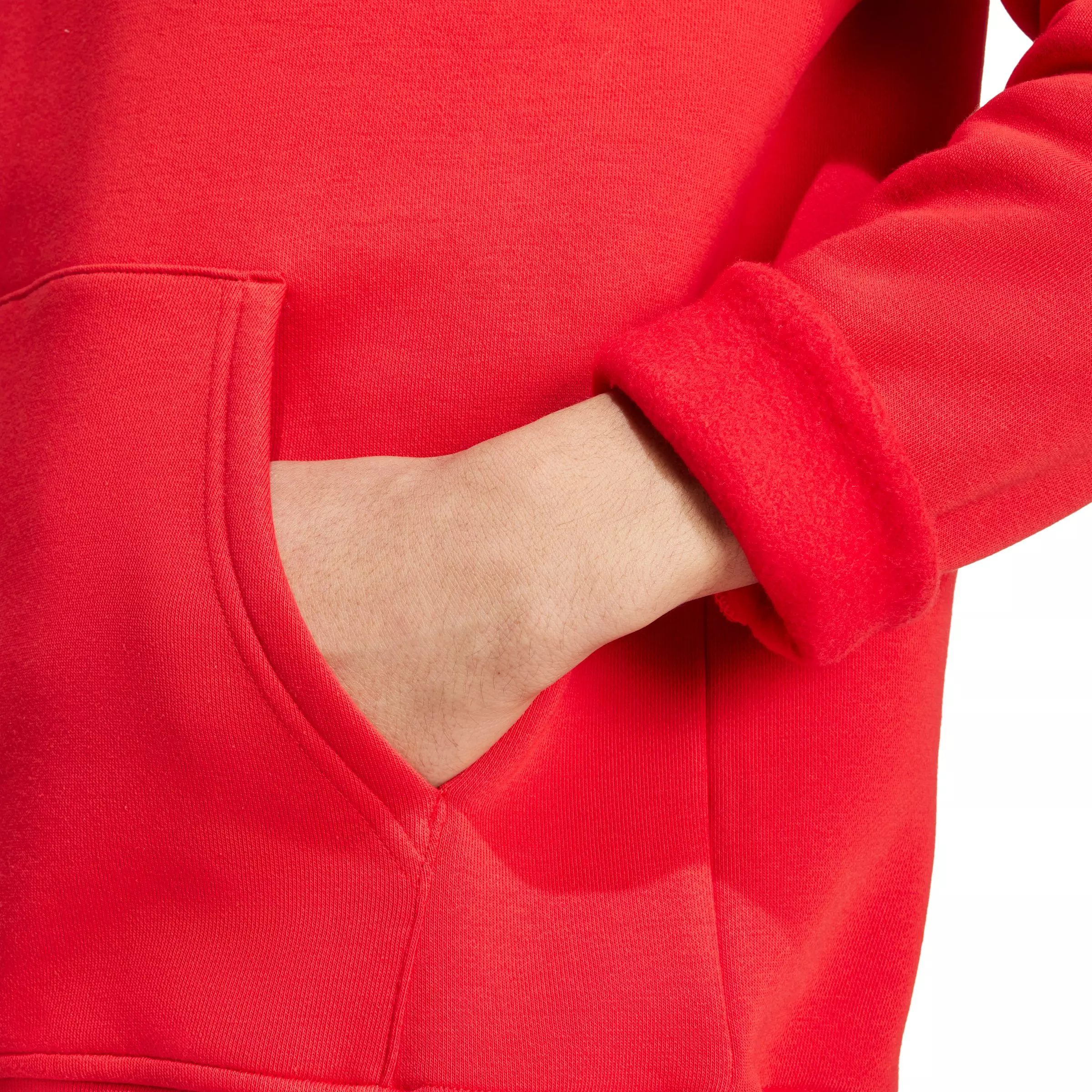 adidas Originals Men's Trefoil Essentials Hoodie - Red - RED