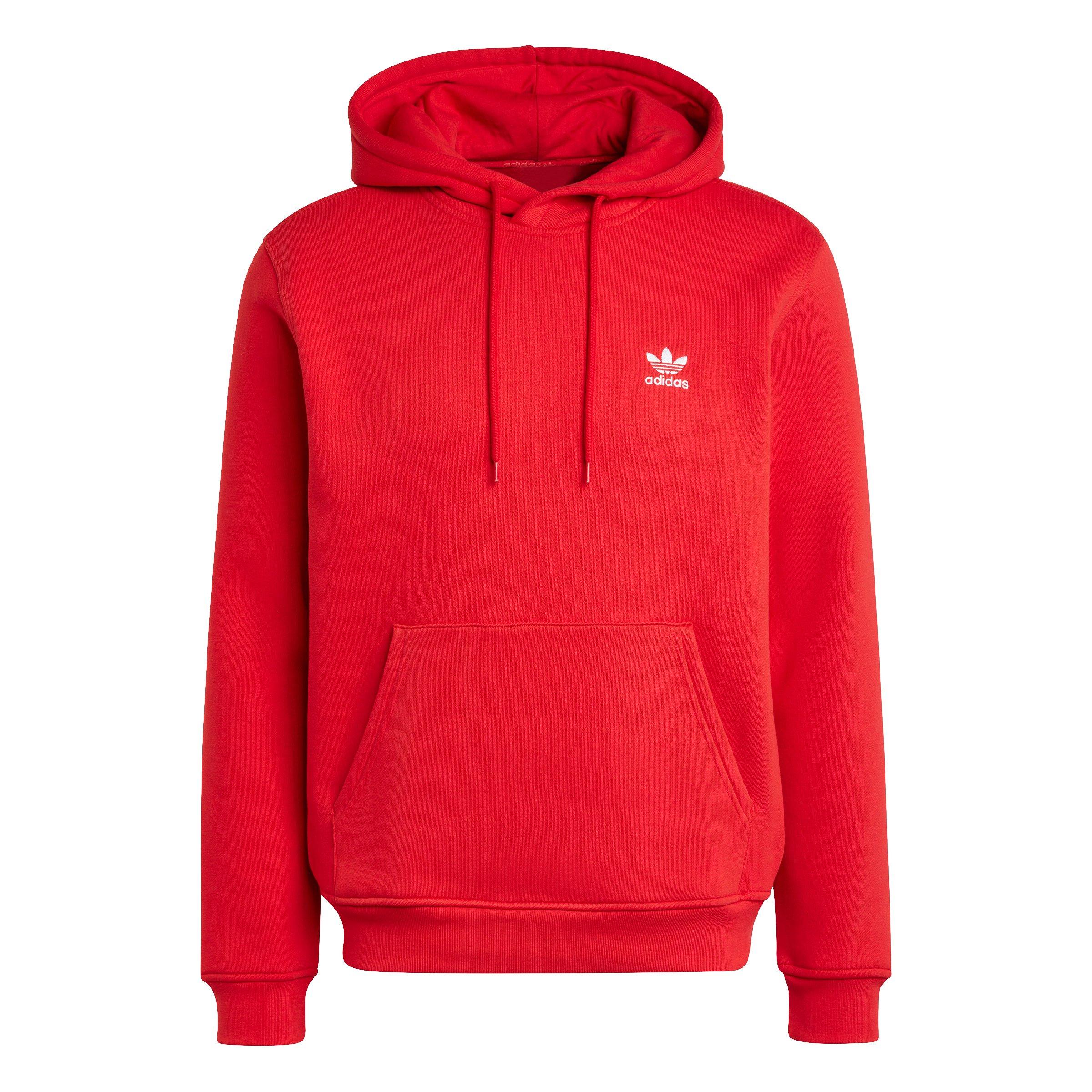 adidas Originals Men's Trefoil Essentials Hoodie - Red - RED Thumbnail View 6