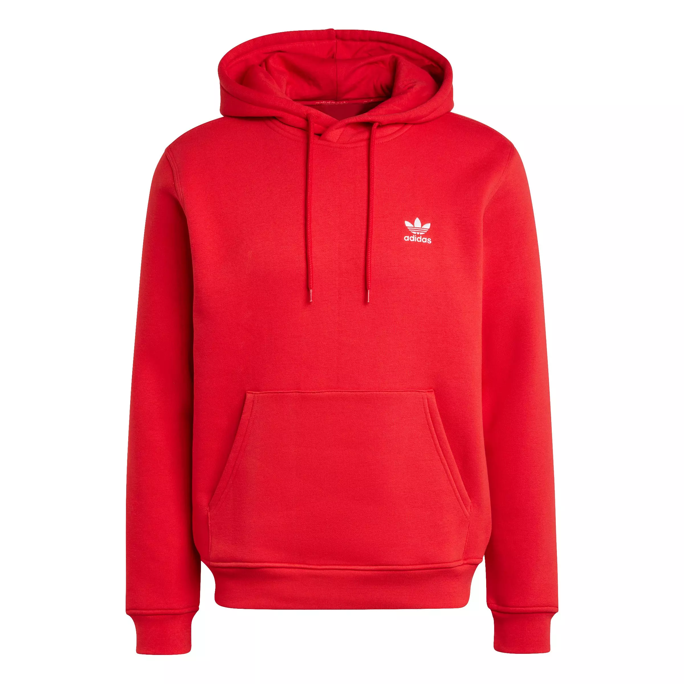 adidas Originals Men's Trefoil Essentials Hoodie - Red - RED