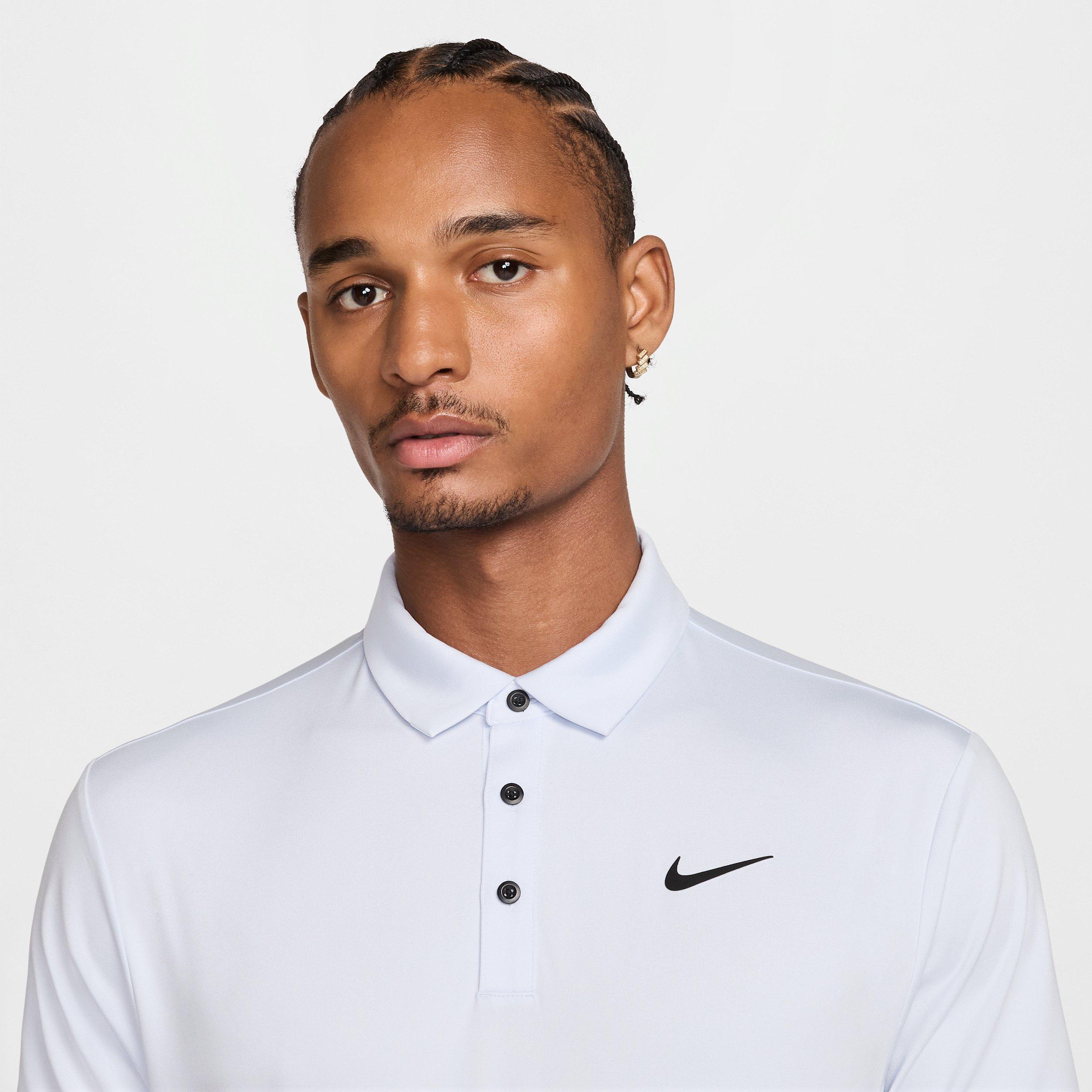 Nike Men's Tour Dri-FIT Solid Golf Polo - Grey - GREY Thumbnail View 3
