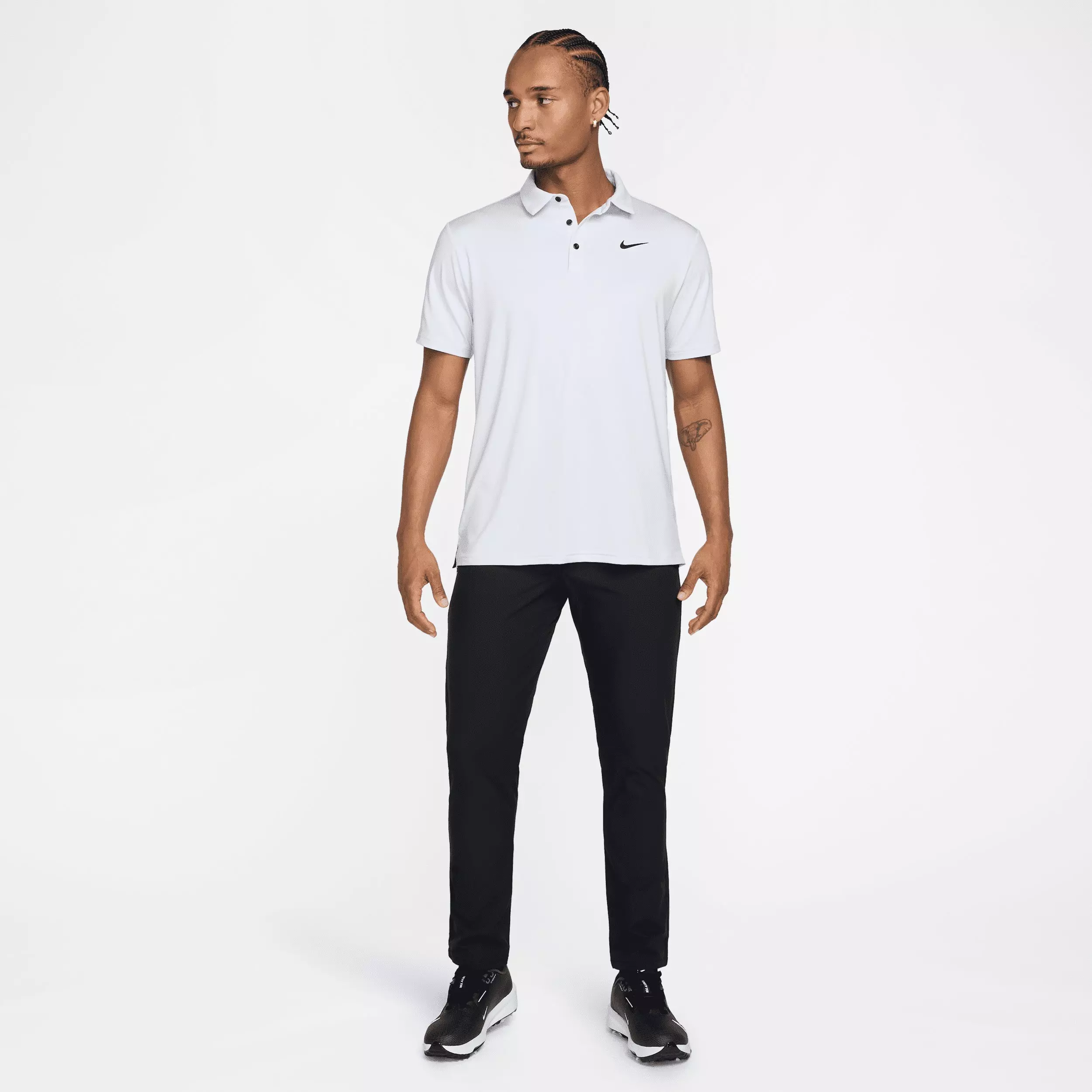 Nike Men's Tour Dri-FIT Solid Golf Polo - Grey - GREY