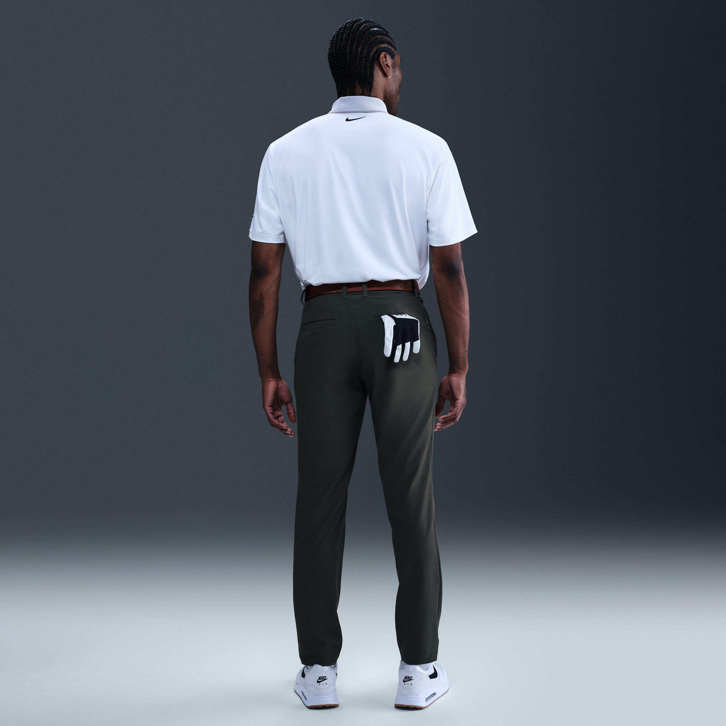 Nike Men's Tour Dri-FIT Golf Polo - WHITE/GREY Thumbnail View 5