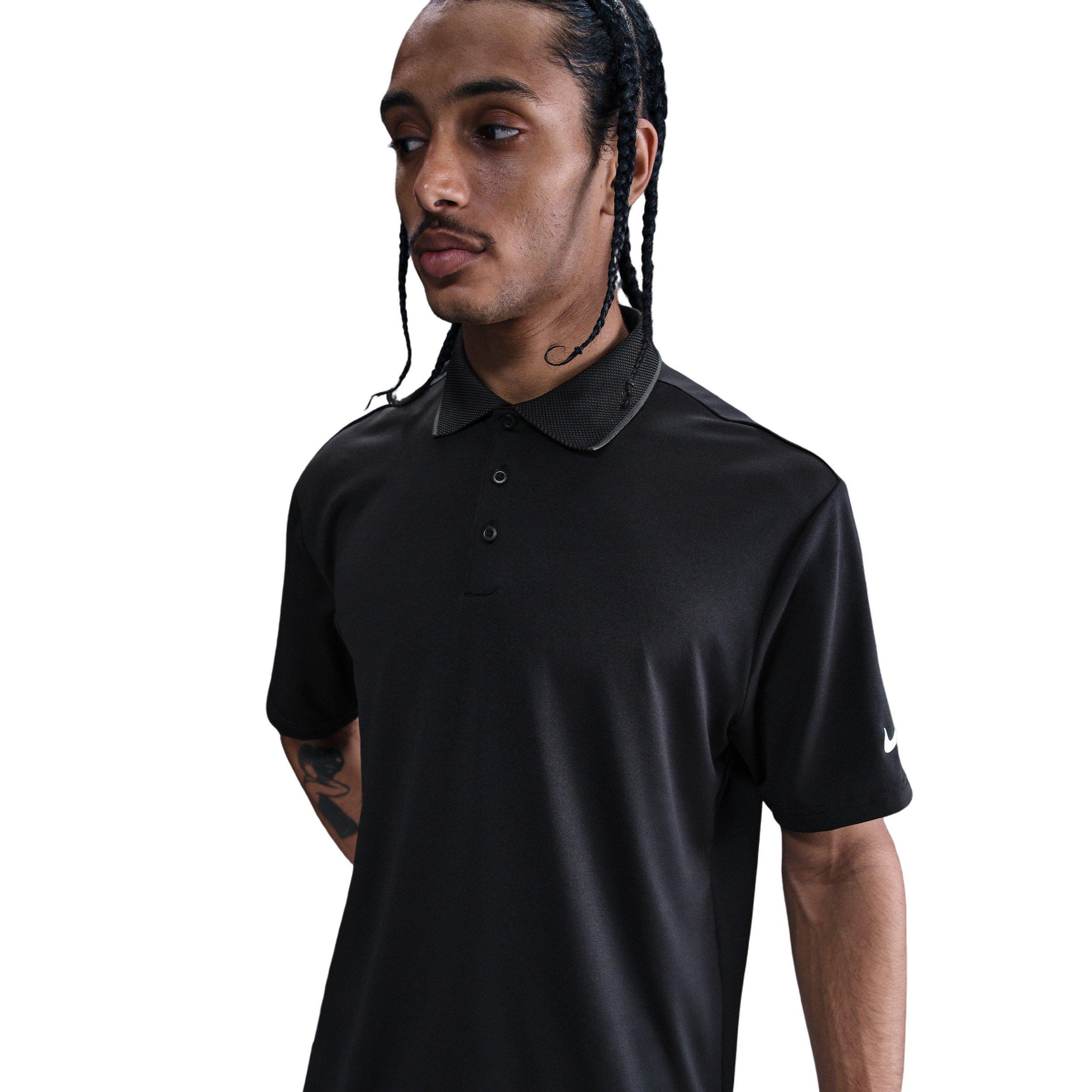 Nike Men's Tour Dri-FIT Golf Polo - BLACK/GREY Thumbnail View 1