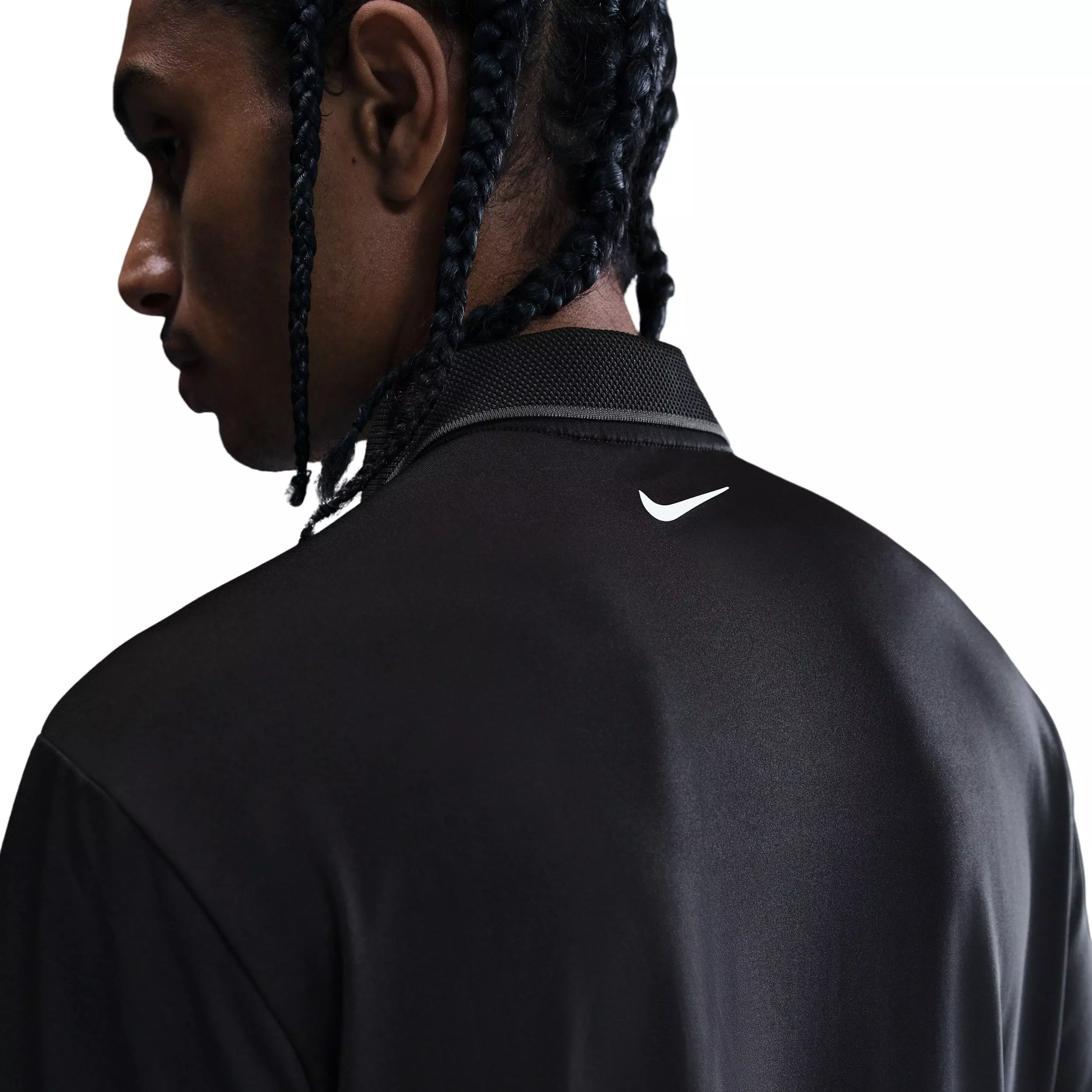 Nike Men's Tour Dri-FIT Golf Polo - BLACK/GREY