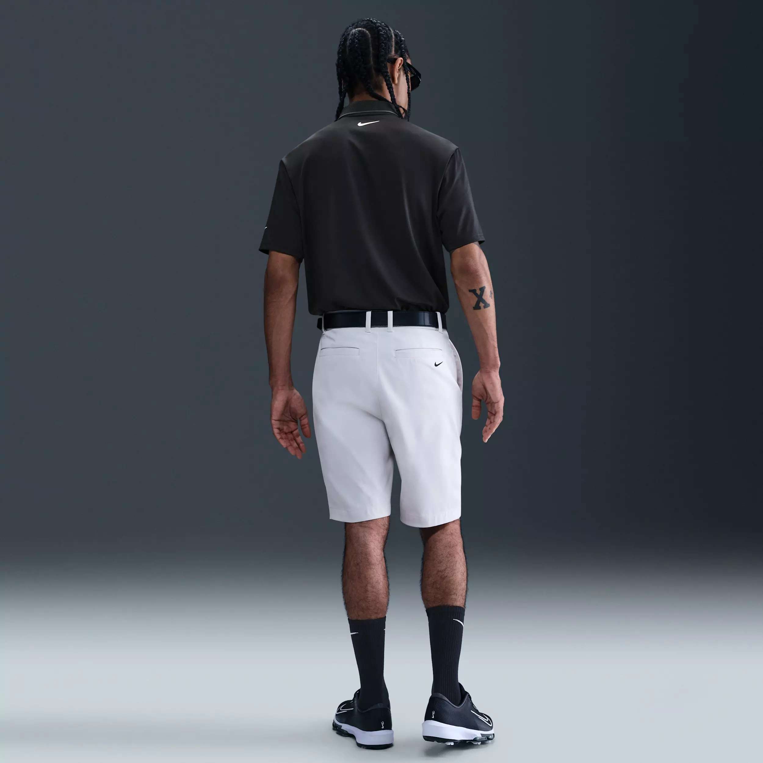 Nike Men's Tour Dri-FIT Golf Polo - BLACK/GREY