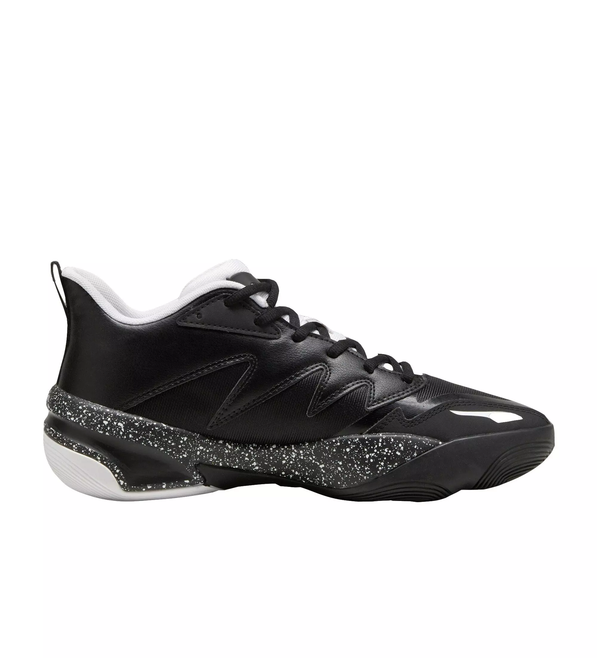 PUMA Genetics Speckle "PUMA Black/PUMA White" Men's Basketball Shoe - BLACK/WHITE