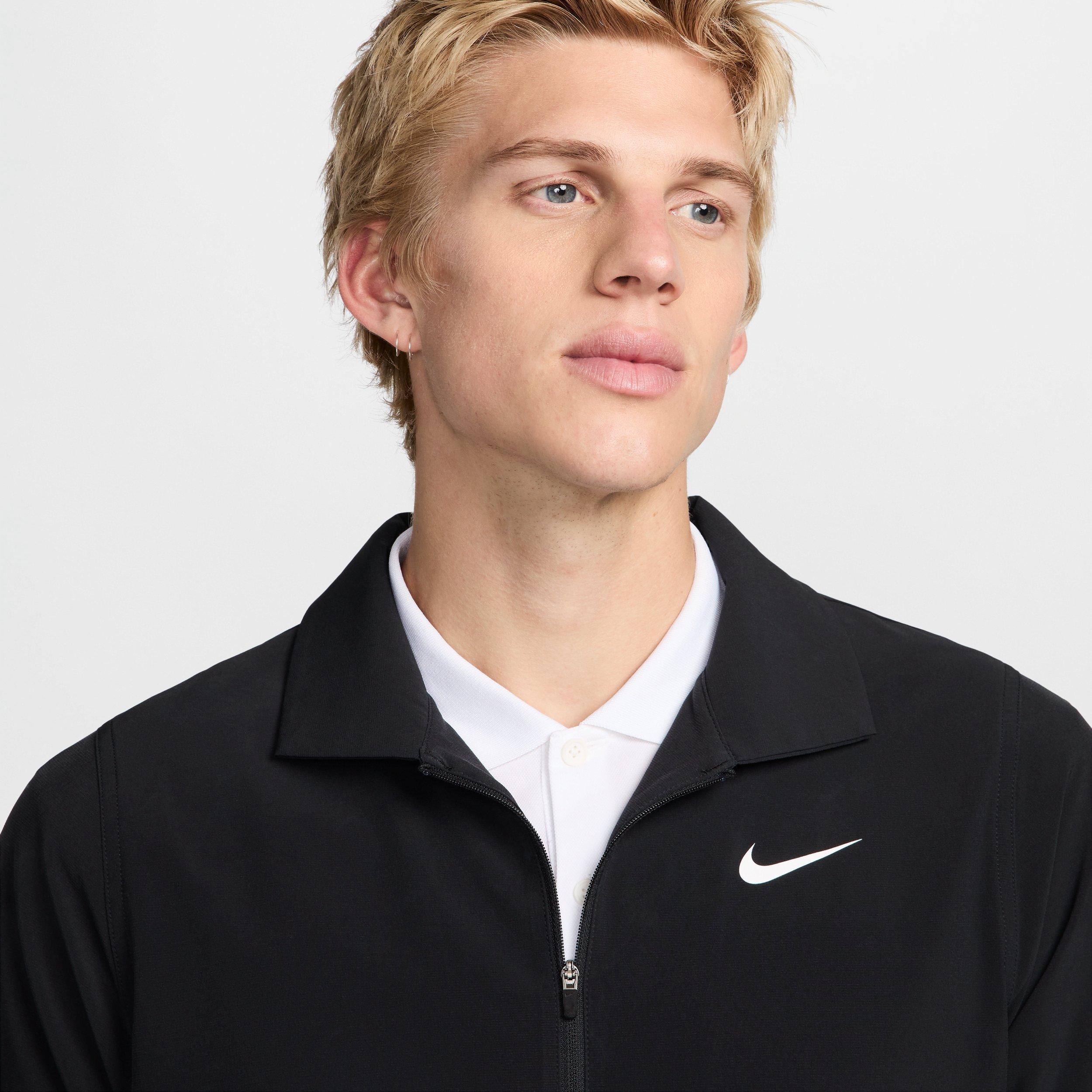 Nike Men's Tour Repel Full-Zip Golf Jacket - BLACK Thumbnail View 3