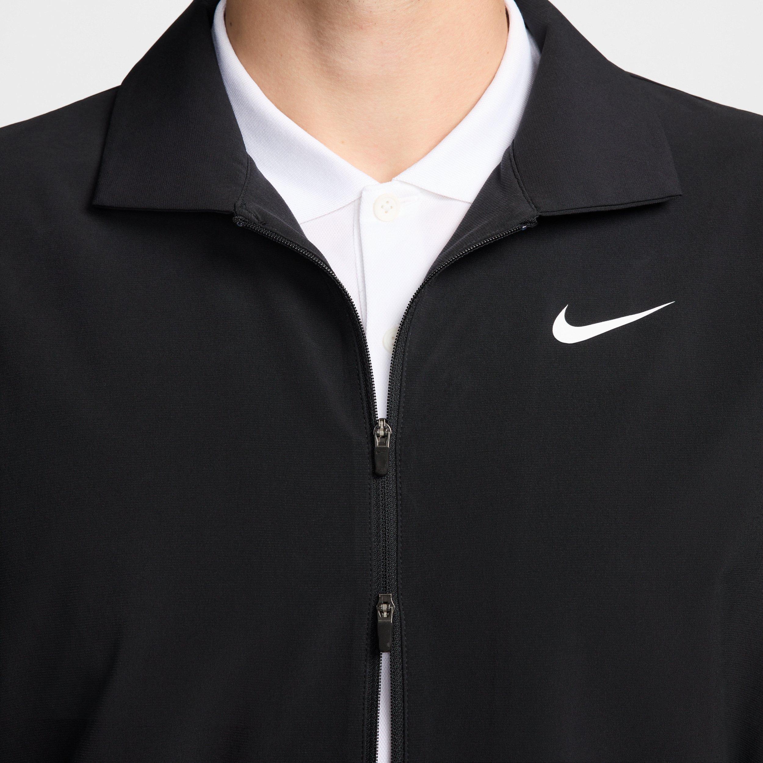 Nike Men's Tour Repel Full-Zip Golf Jacket - BLACK Thumbnail View 4