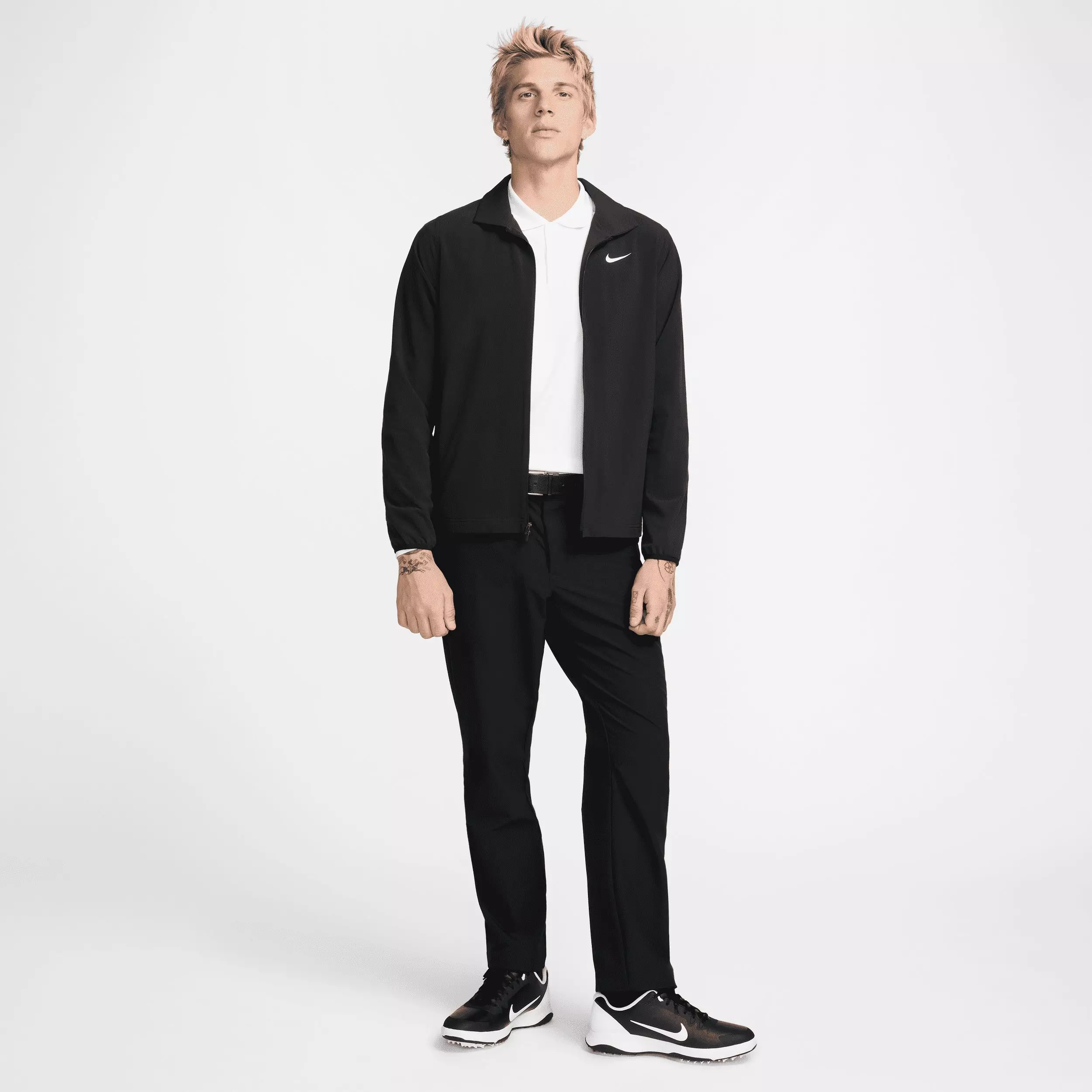 Nike Men's Tour Repel Full-Zip Golf Jacket - BLACK