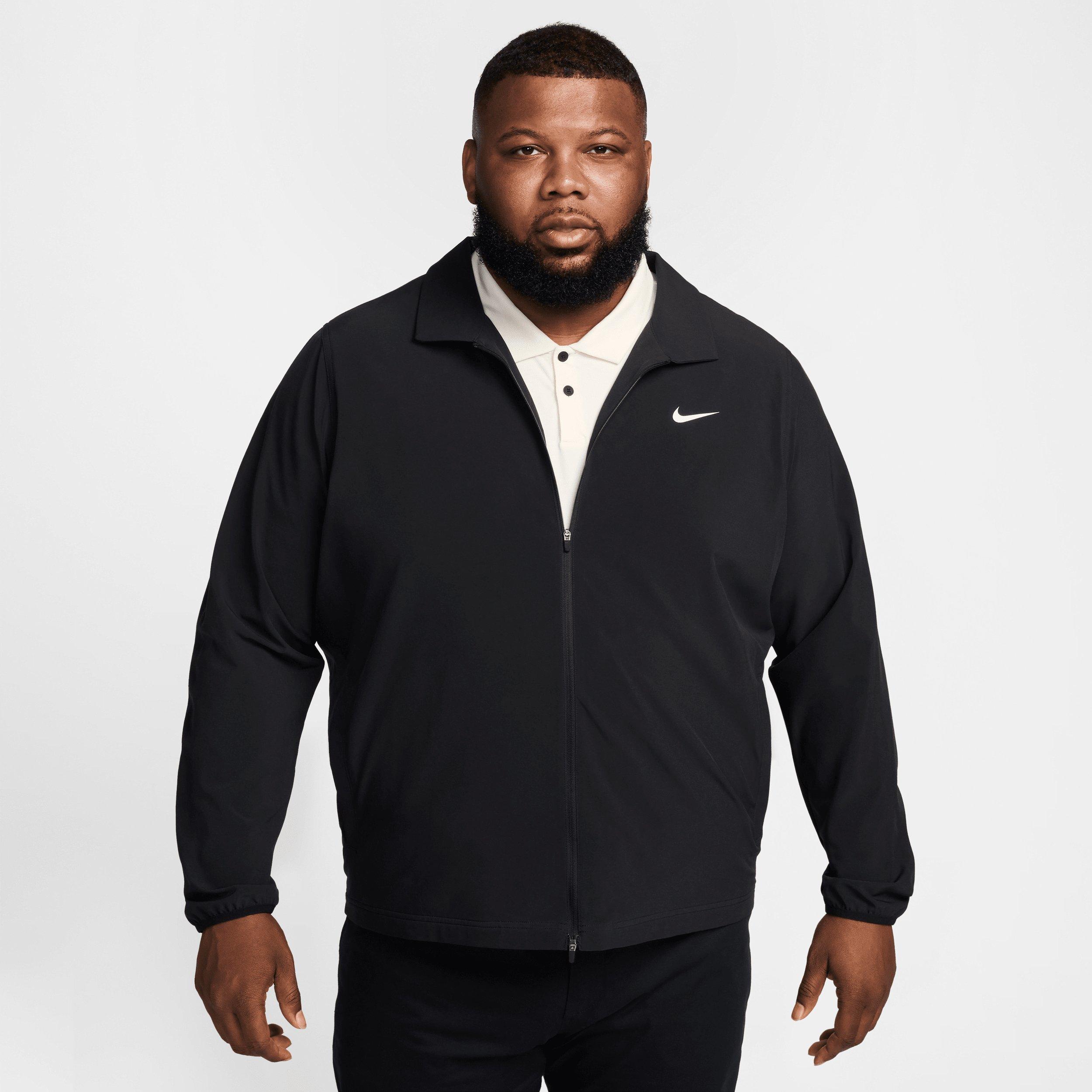 Nike Men's Tour Repel Full-Zip Golf Jacket - BLACK Thumbnail View 8