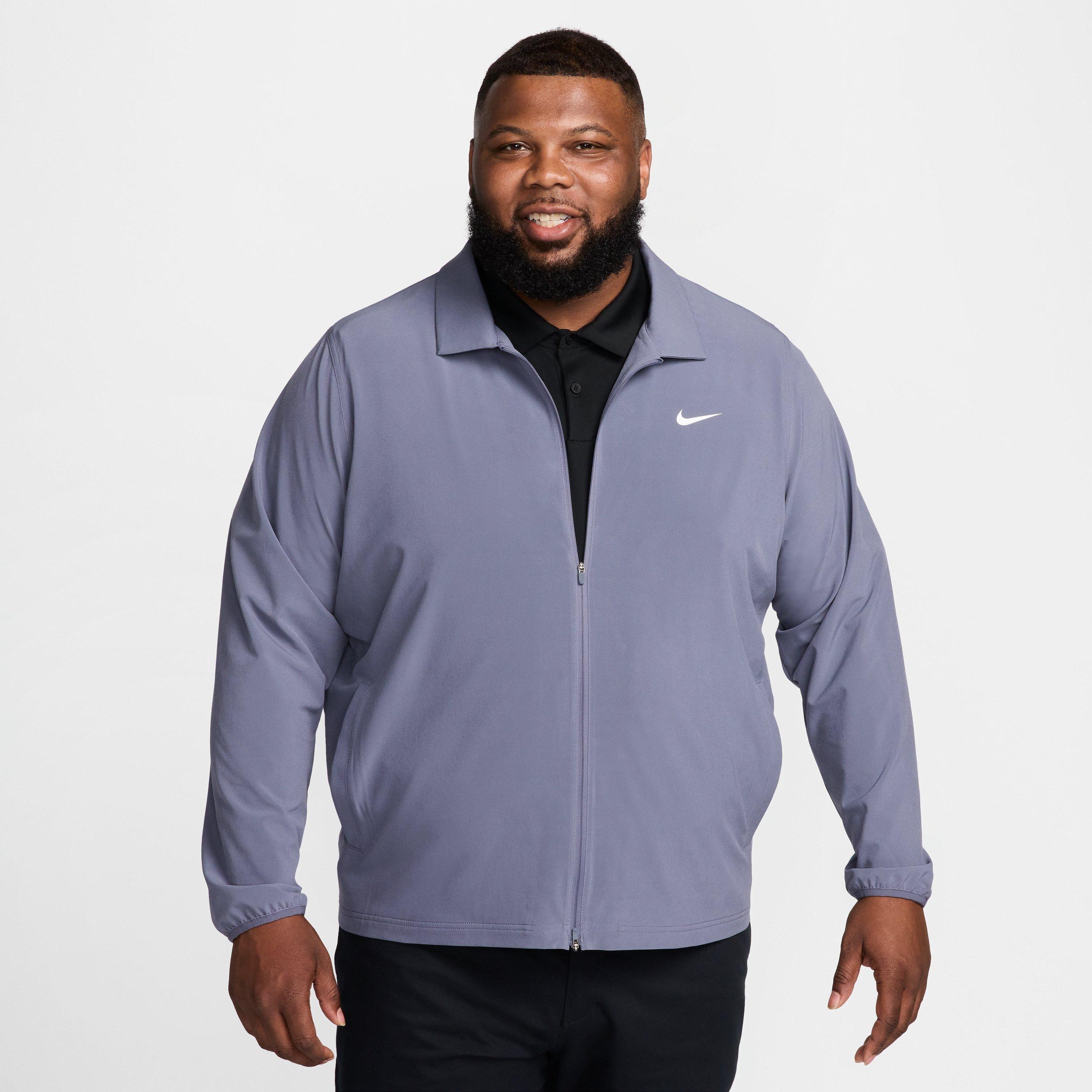 Nike Men's Tour Repel Full-Zip Golf Jacket - LT GREY Thumbnail View 8