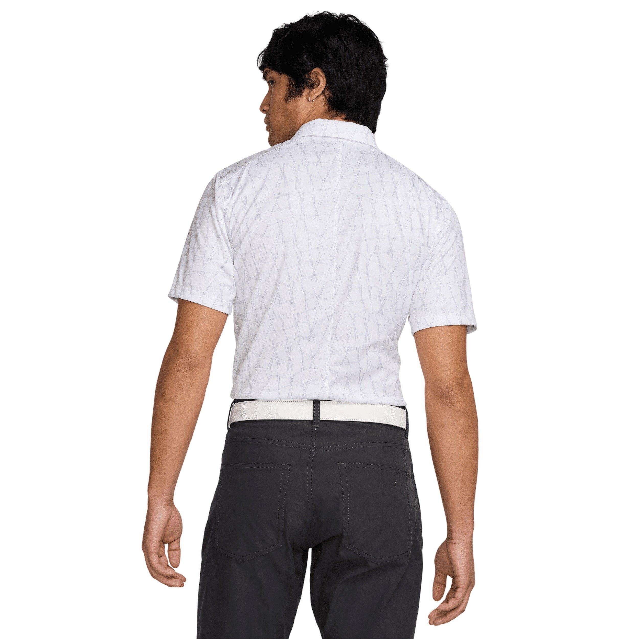Nike Men's Victory+ Golf Polo - White/Grey - WHITE/GREY Thumbnail View 2