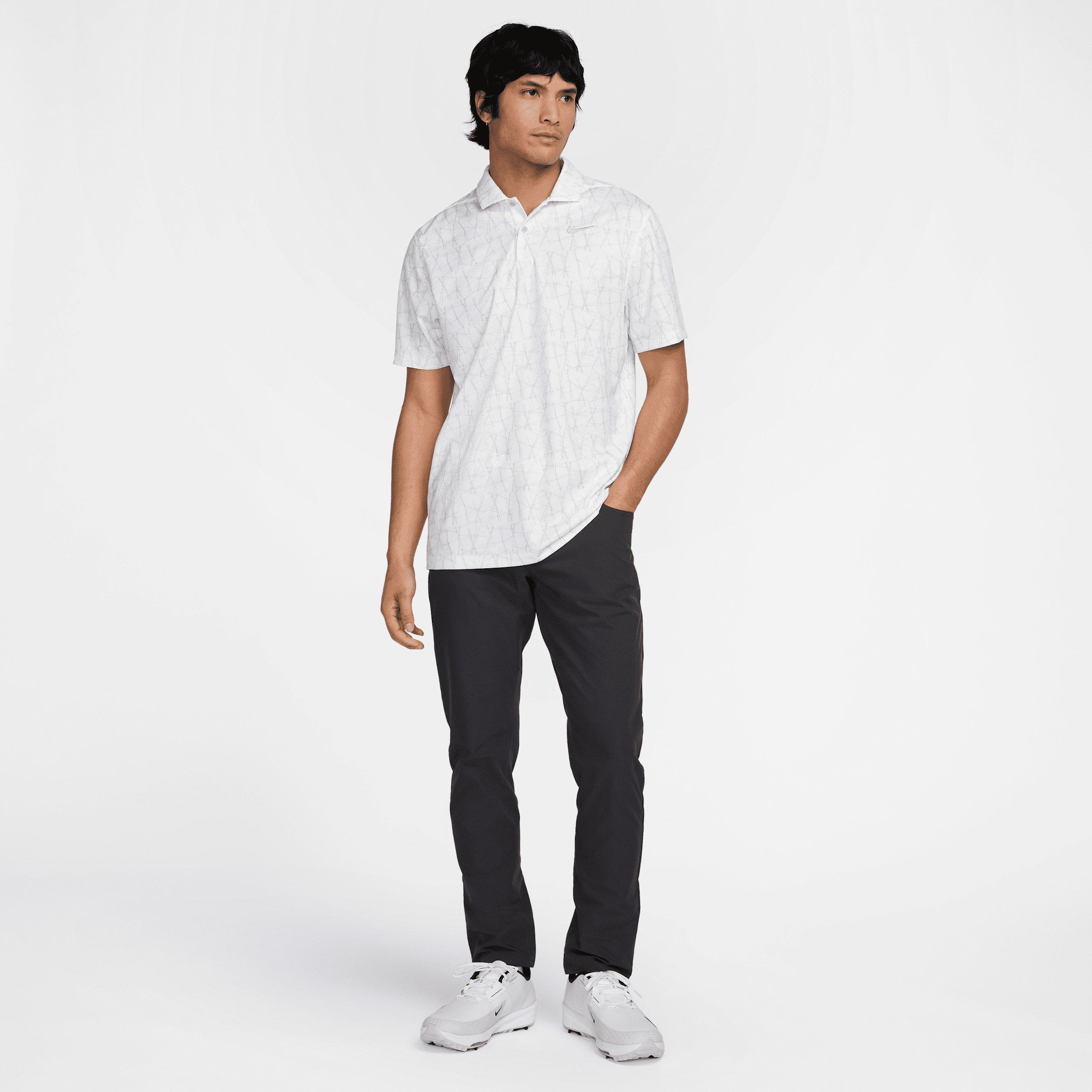 Nike Men's Victory+ Golf Polo - White/Grey - WHITE/GREY Thumbnail View 5