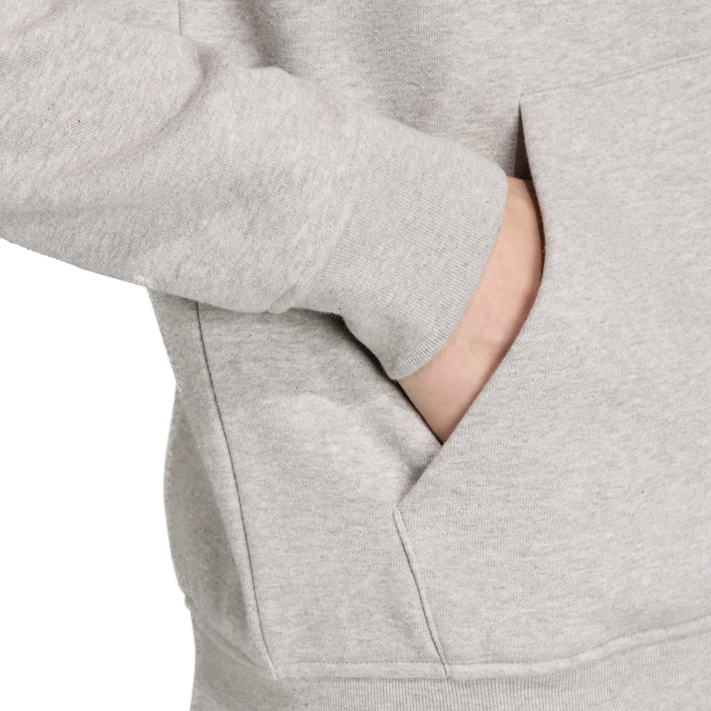 adidas Originals Men's Trefoil Essentials Full-Zip Hooded Jacket - Grey/White - GREY/WHITE Thumbnail View 3