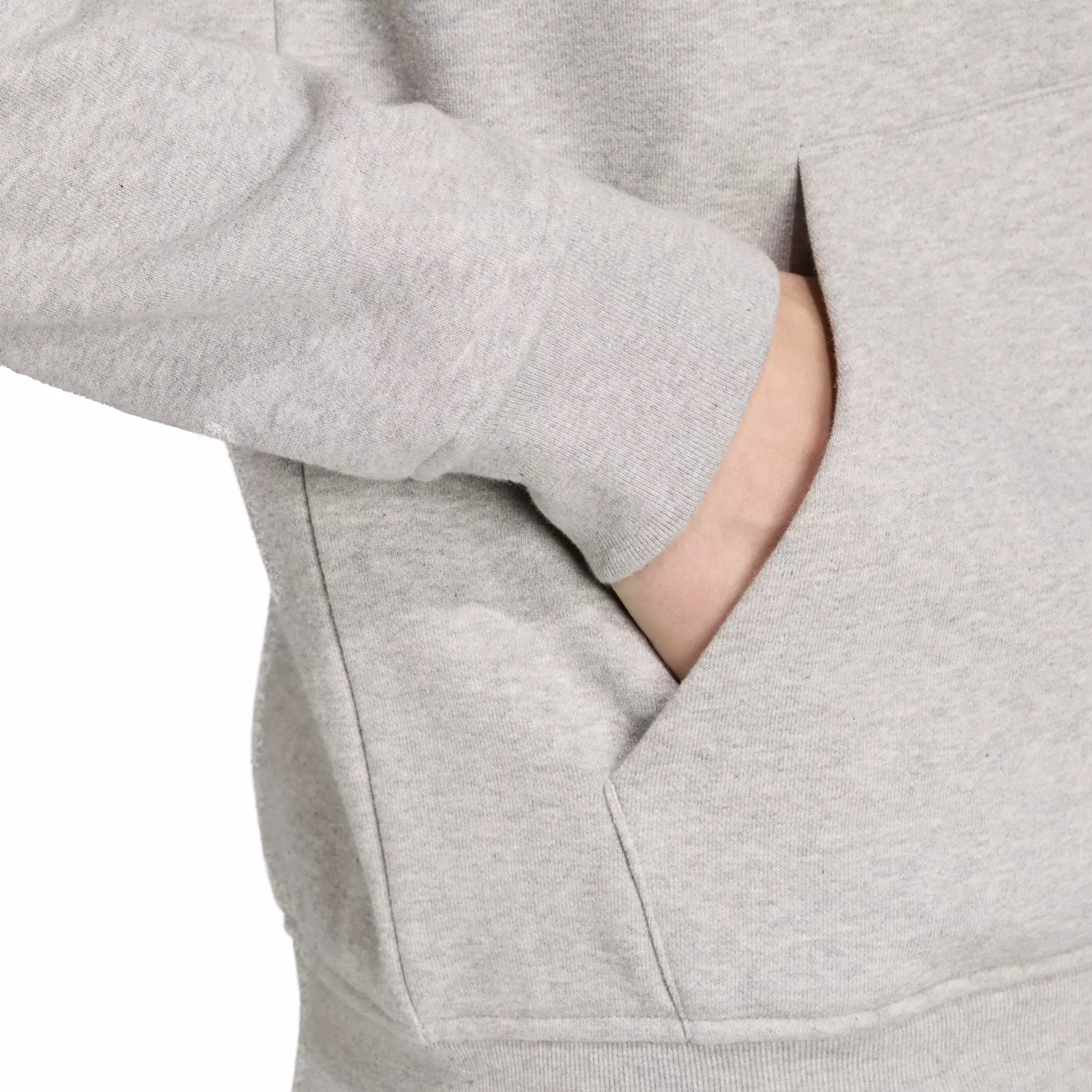 adidas Originals Men's Trefoil Essentials Full-Zip Hooded Jacket - Grey/White - GREY/WHITE