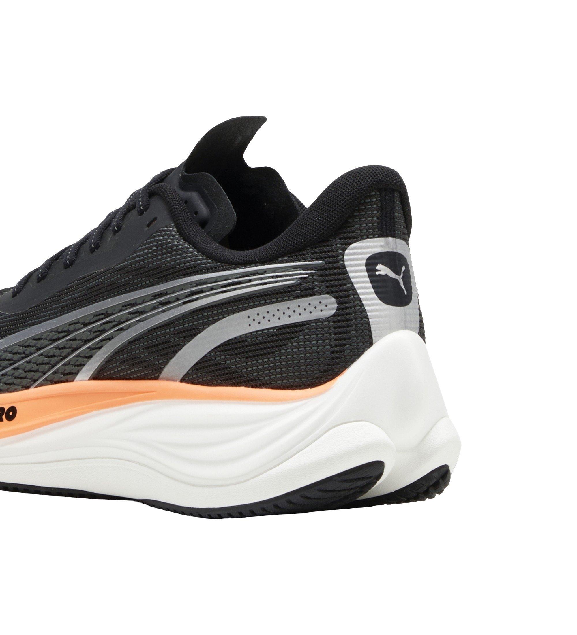 PUMA Velocity Nitro 3 "PUMA Black/PUMA Silver/Neon Citrus" Men's Running Shoe - BLACK/SILVER/ORANGE Thumbnail View 6