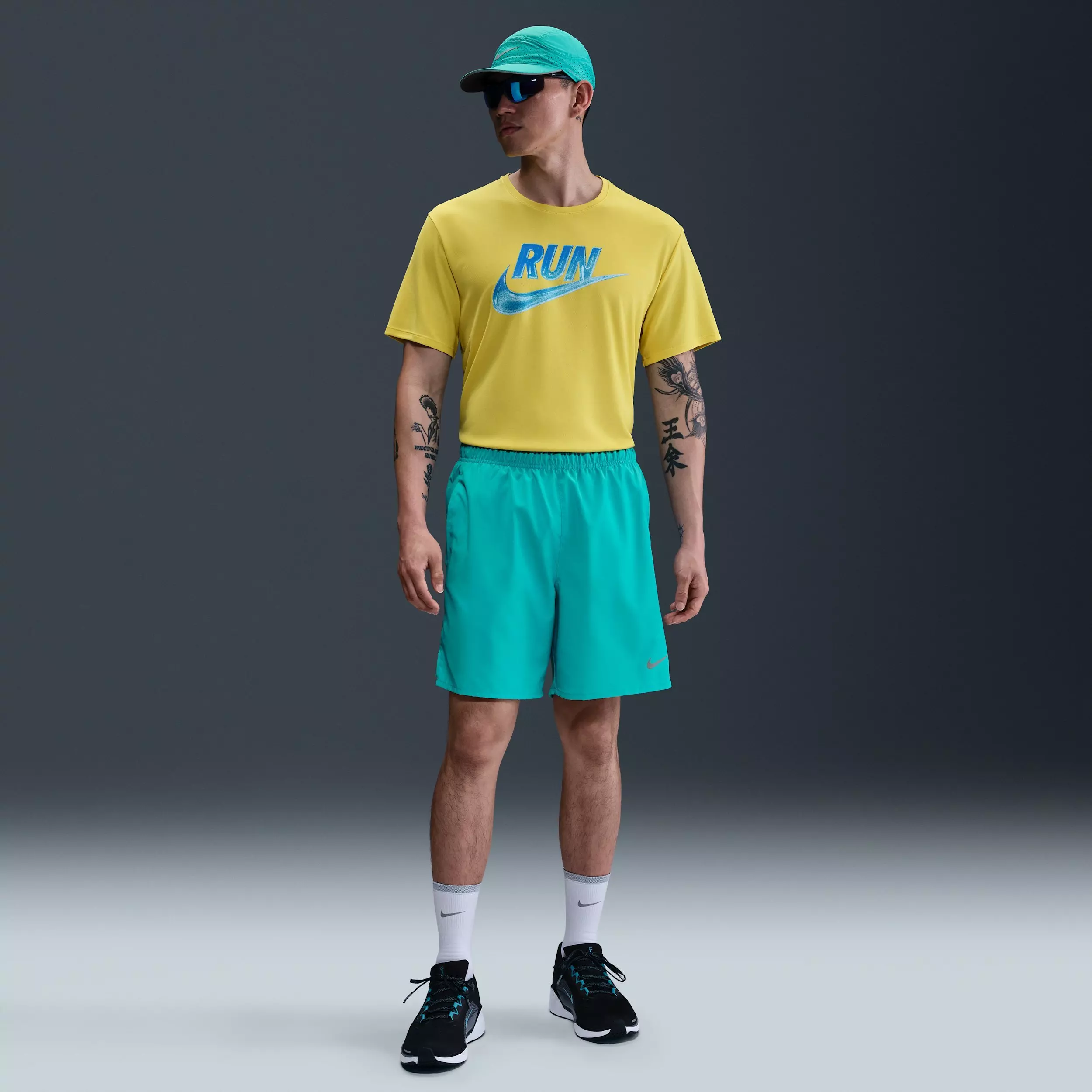 Nike Men's Challenger Dri-FIT 7" Brief-Lined Running Shorts - Blue - BLUE