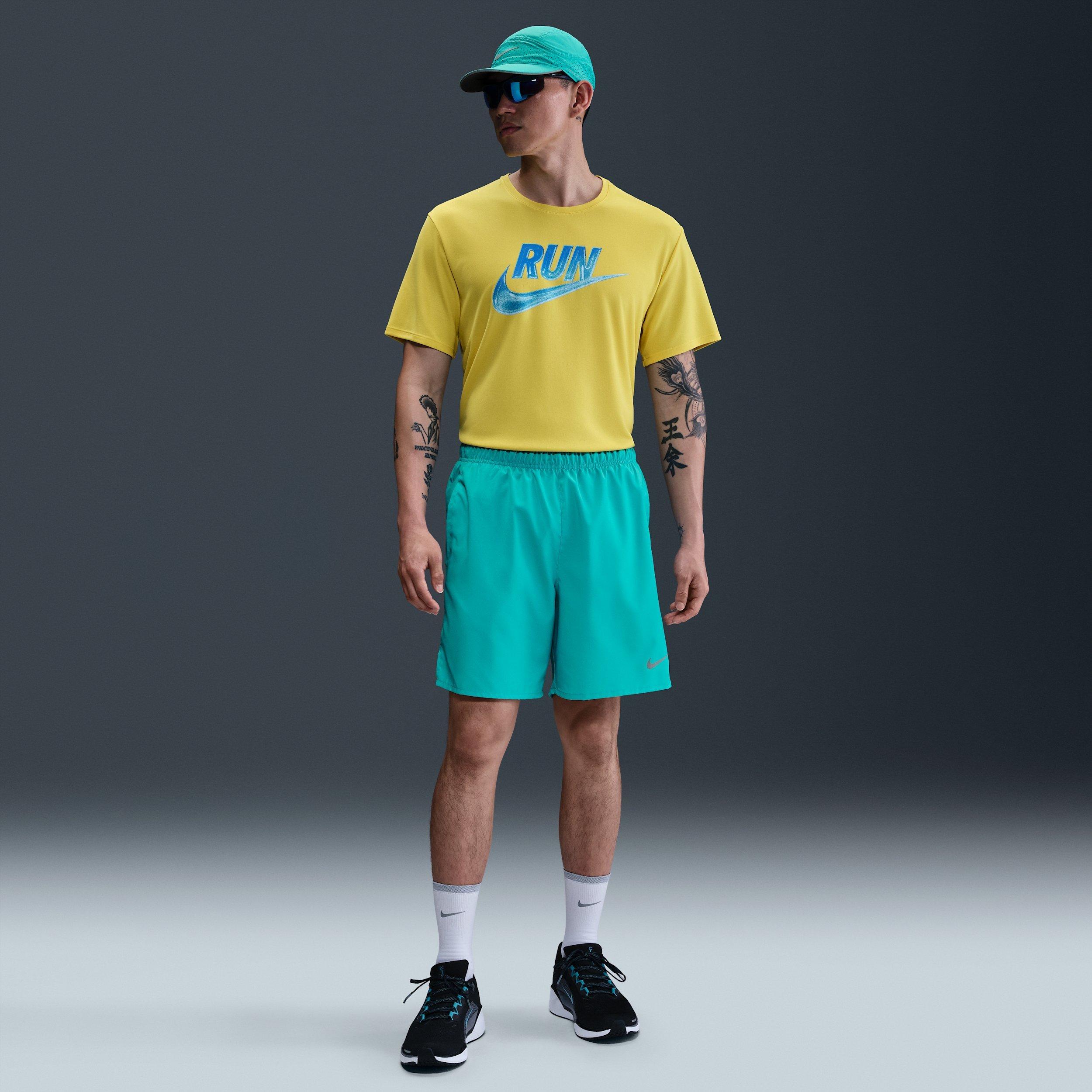 Nike Men's Challenger Dri-FIT 7" Brief-Lined Running Shorts - Dusty Cactus - DUSTY CACTUS Thumbnail View 3