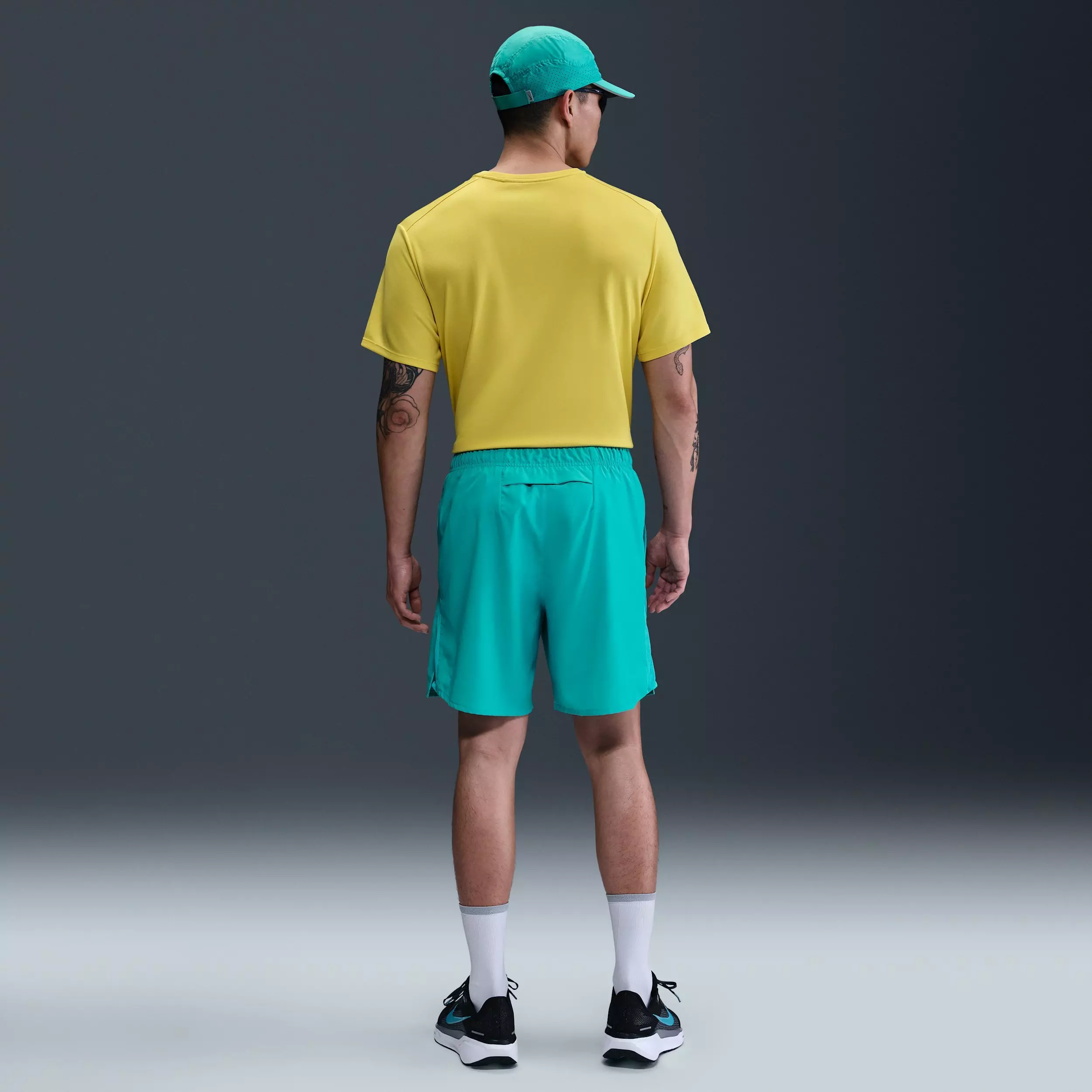 Nike Men's Challenger Dri-FIT 7" Brief-Lined Running Shorts - Blue - BLUE