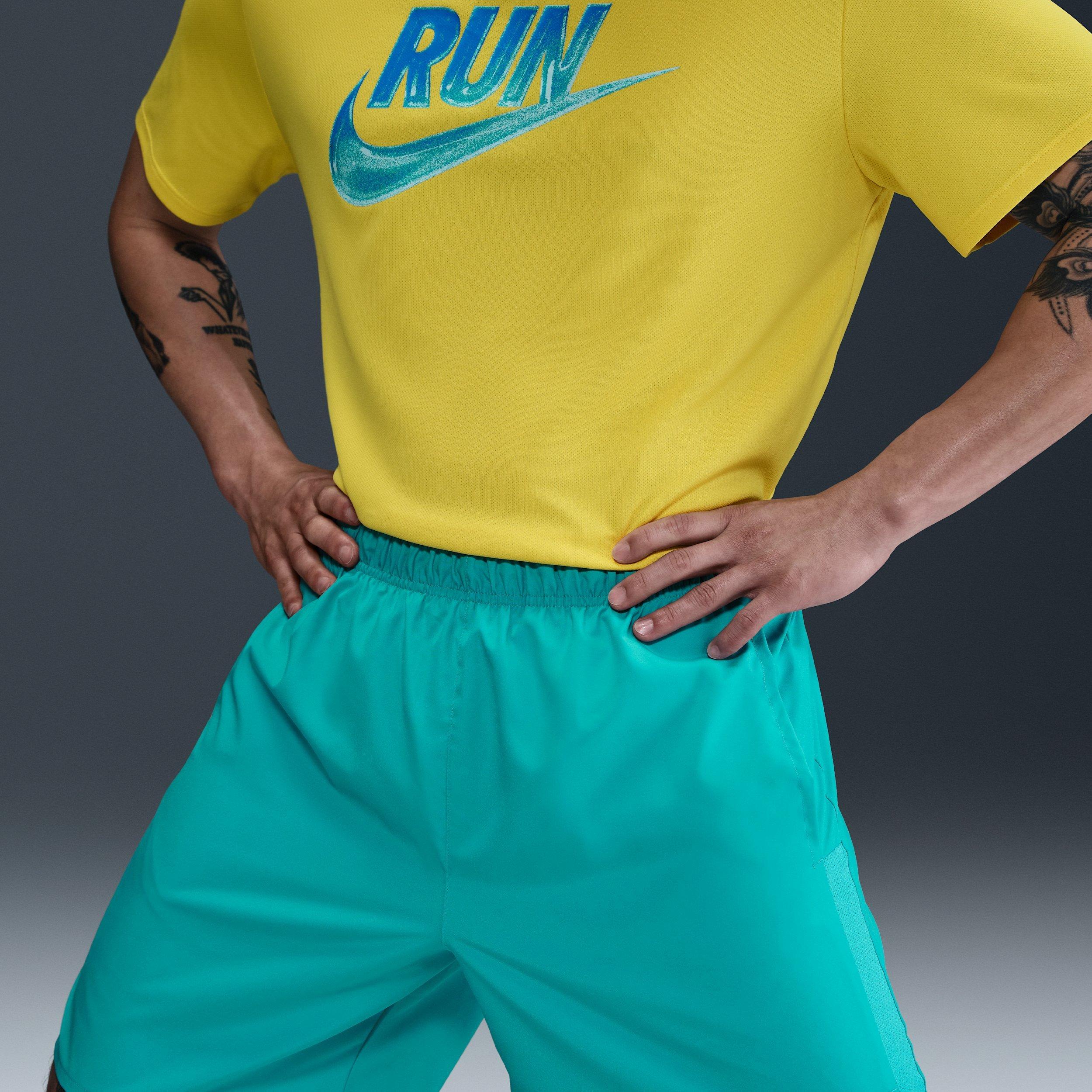 Nike Men's Challenger Dri-FIT 7" Brief-Lined Running Shorts - Dusty Cactus - DUSTY CACTUS Thumbnail View 5