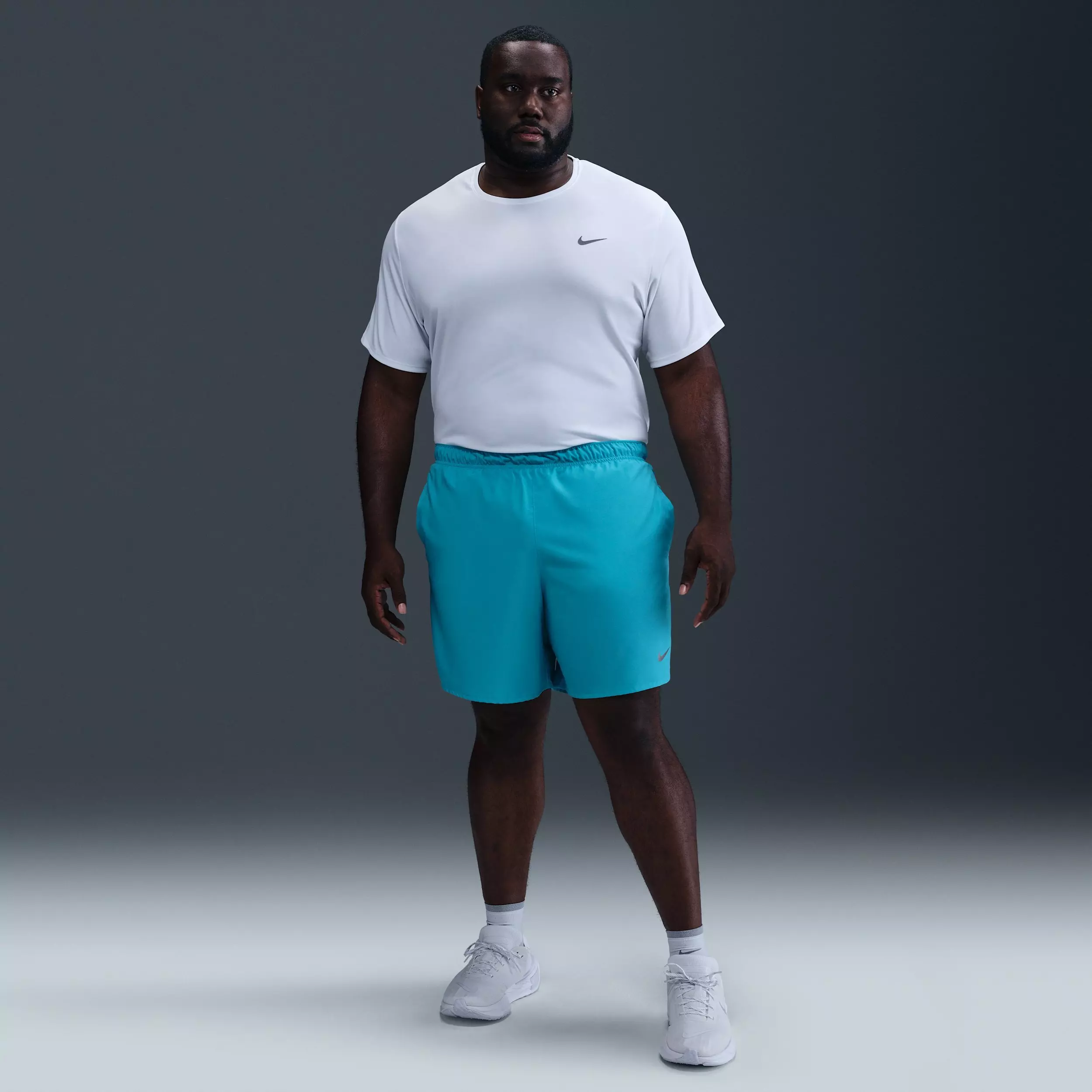 Nike Men's Challenger Dri-FIT 7" Brief-Lined Running Shorts - Blue - BLUE