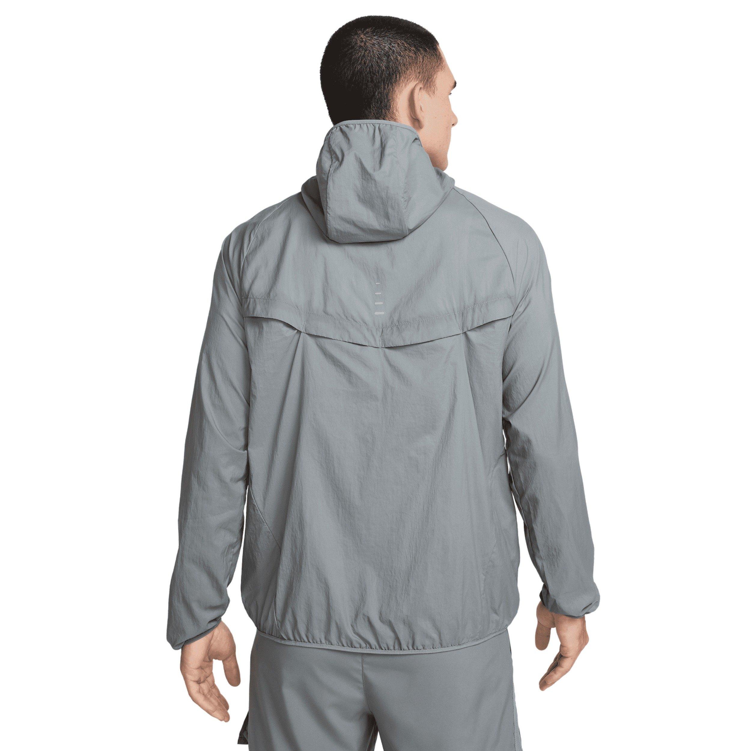 Nike Men's Stride Repel UV Running Jacket - Grey - GREY Thumbnail View 2