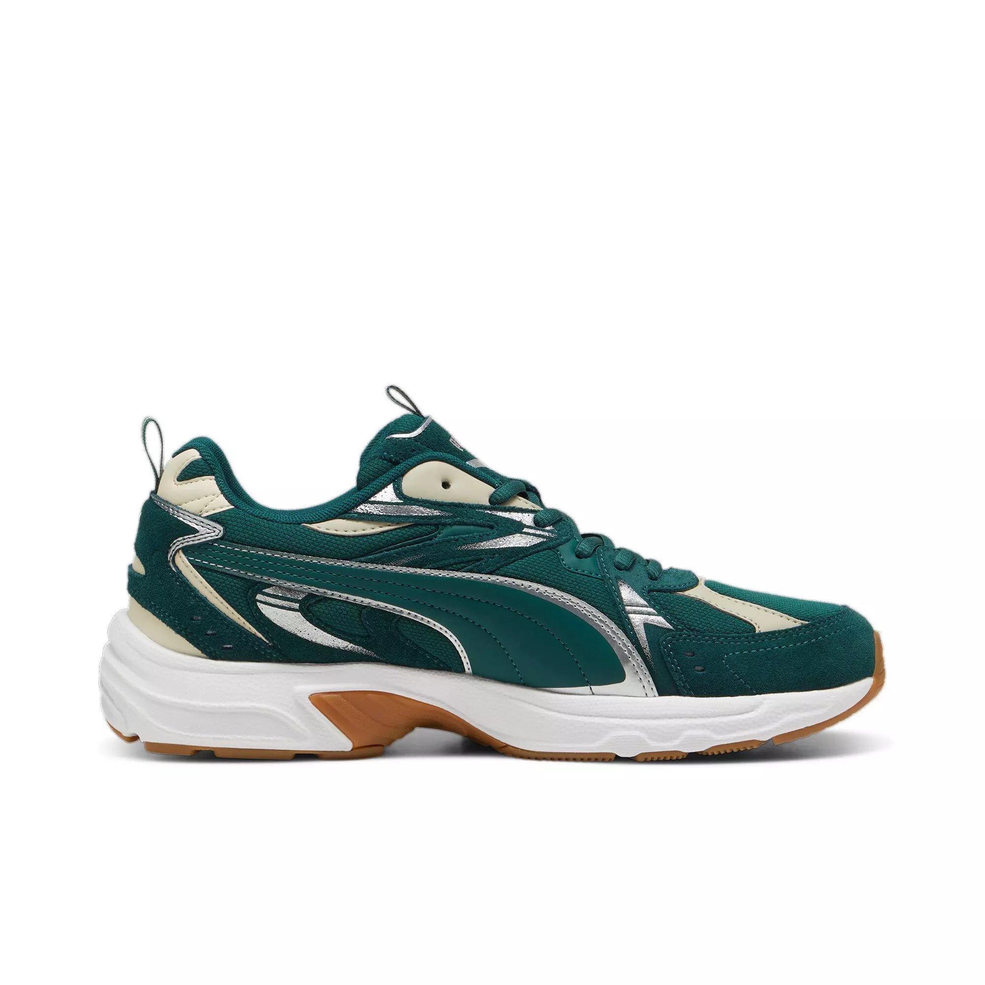 PUMA Milenio Tech Suede "Dark Myrtle/Alpine Snow" Men's Shoe - DK GREEN