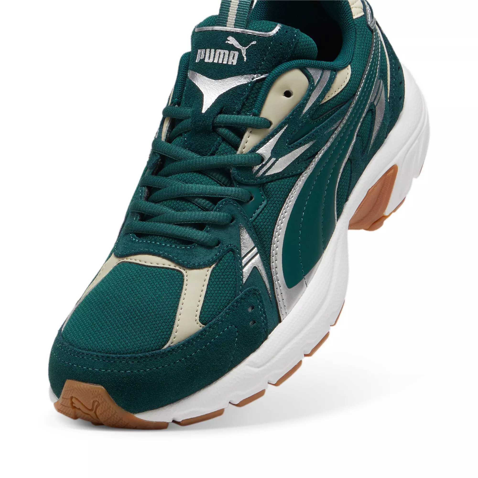 PUMA Milenio Tech Suede "Dark Myrtle/Alpine Snow" Men's Shoe - DK GREEN