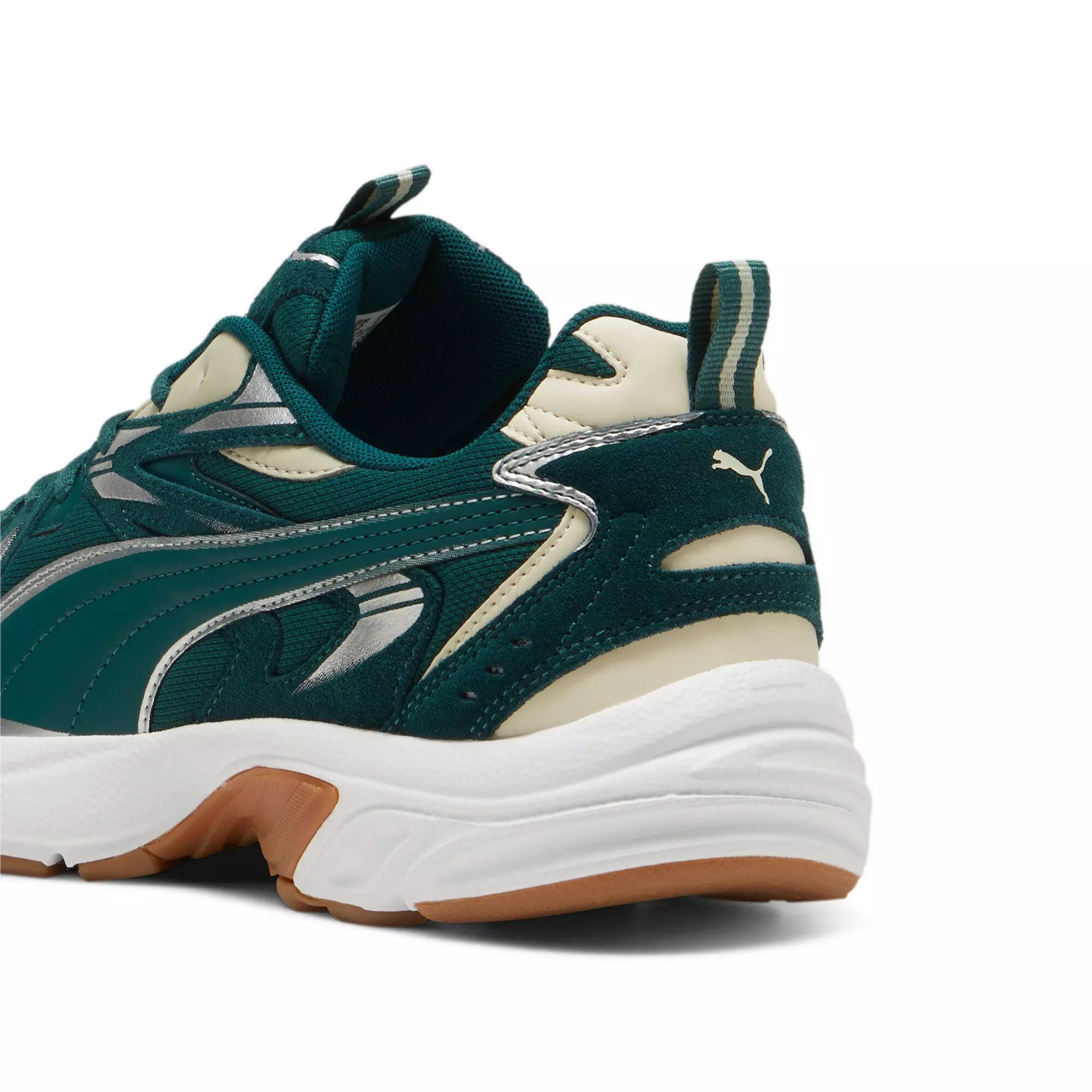 PUMA Milenio Tech Suede "Dark Myrtle/Alpine Snow" Men's Shoe - DK GREEN