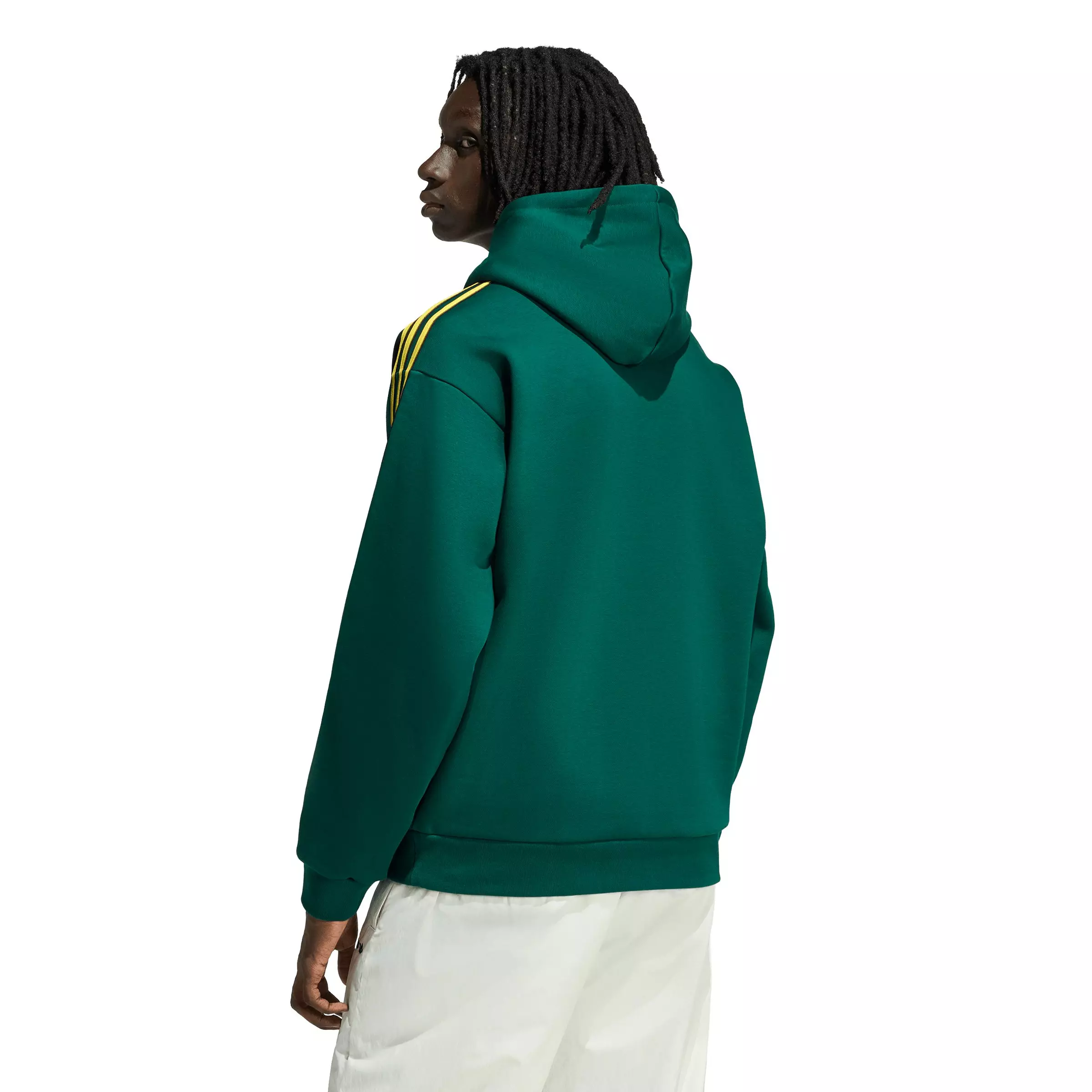 adidas Originals Men's Tipped Striped Hoodie - Green - GREEN