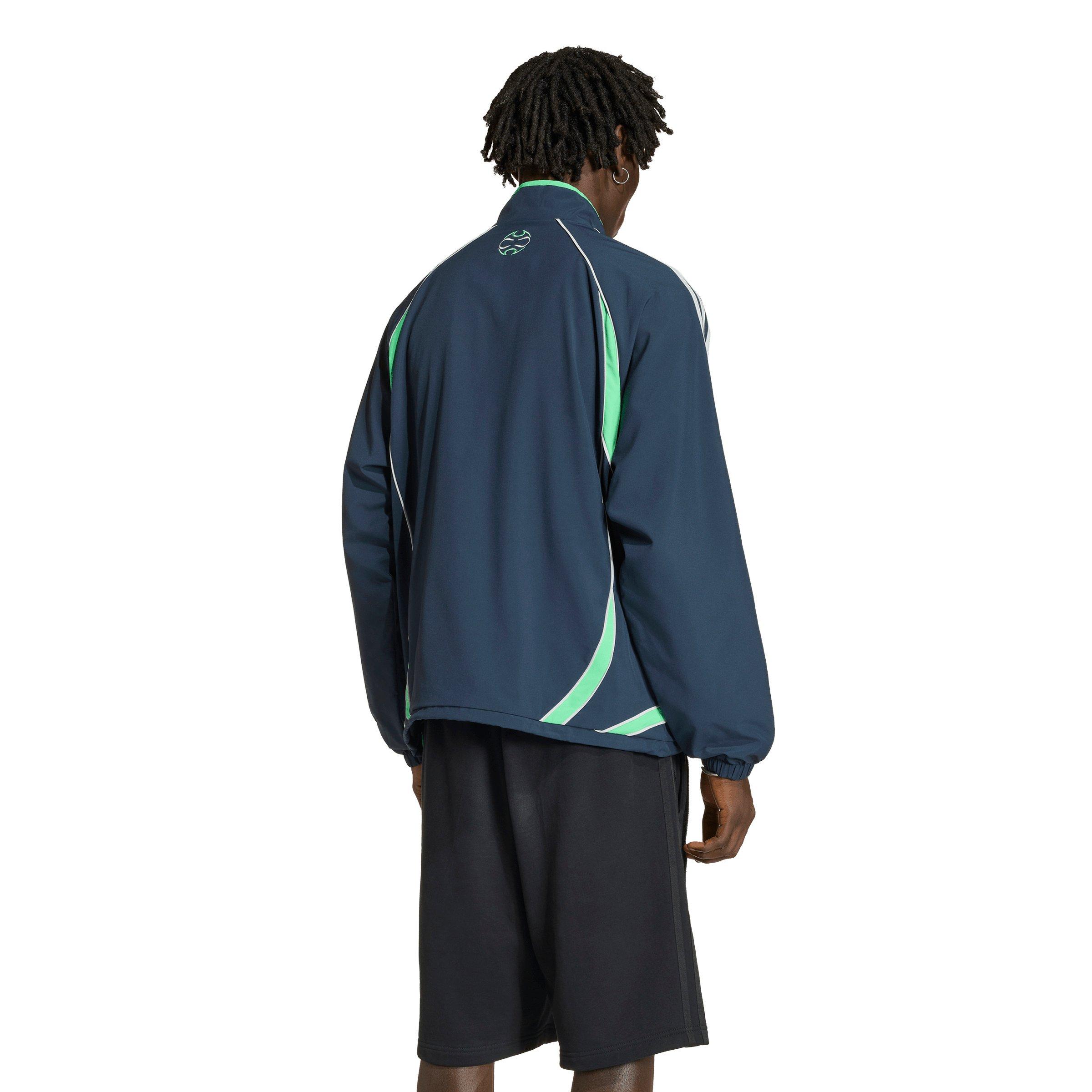 adidas Originals Men's Teamgeist Half Zip Sweatshirt - Dark Blue - DK BLUE Thumbnail View 2