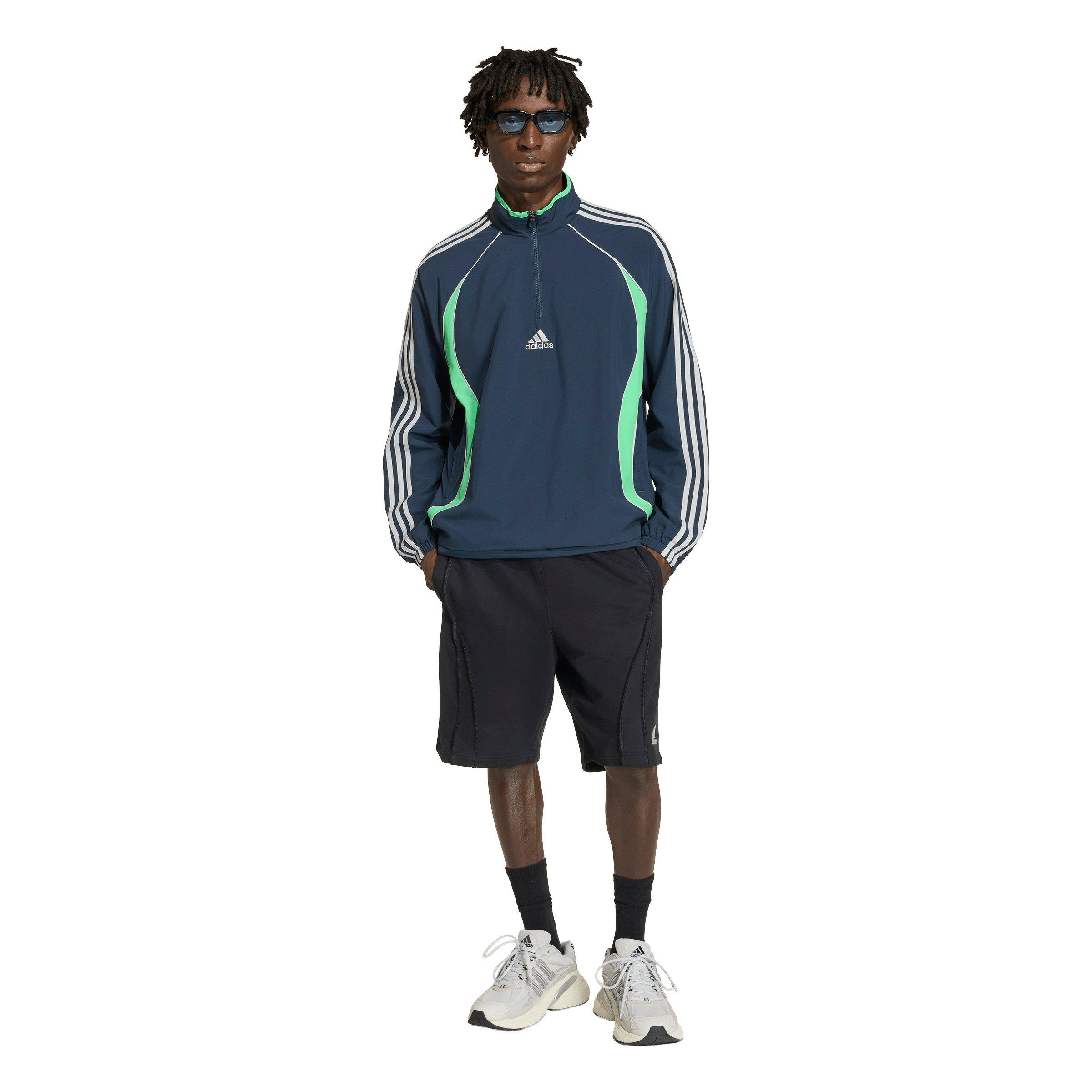 adidas Originals Men's Teamgeist Half Zip Sweatshirt - Dark Blue - DK BLUE Thumbnail View 5