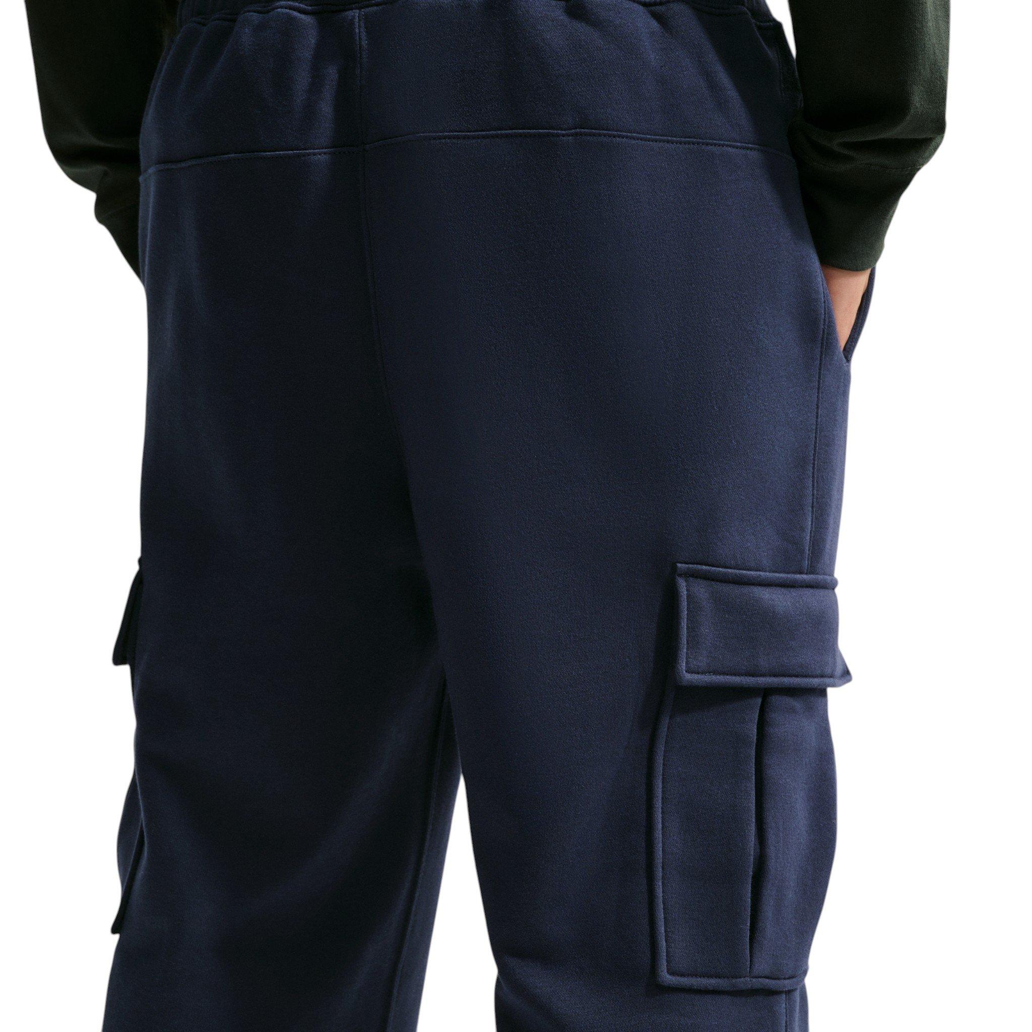 Nike Men's Club Fleece Open-Hem Cargo Pants - Blue - BLUE