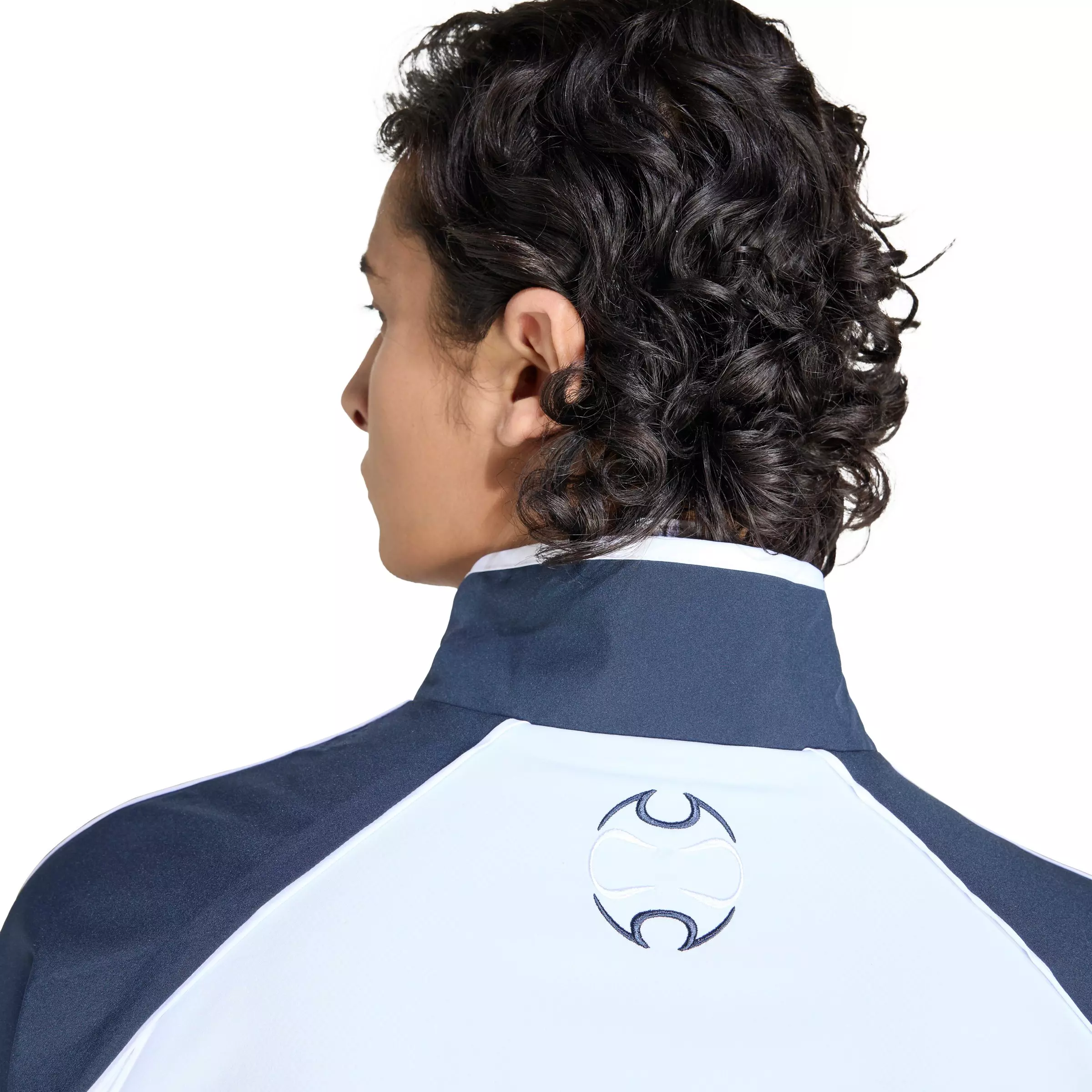 adidas Originals Men's Teamgeist Half Zip Sweatshirt - Light Blue - LT BLUE