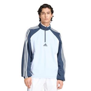 adidas Originals Men's Teamgeist Half Zip Sweatshirt - Light Blue