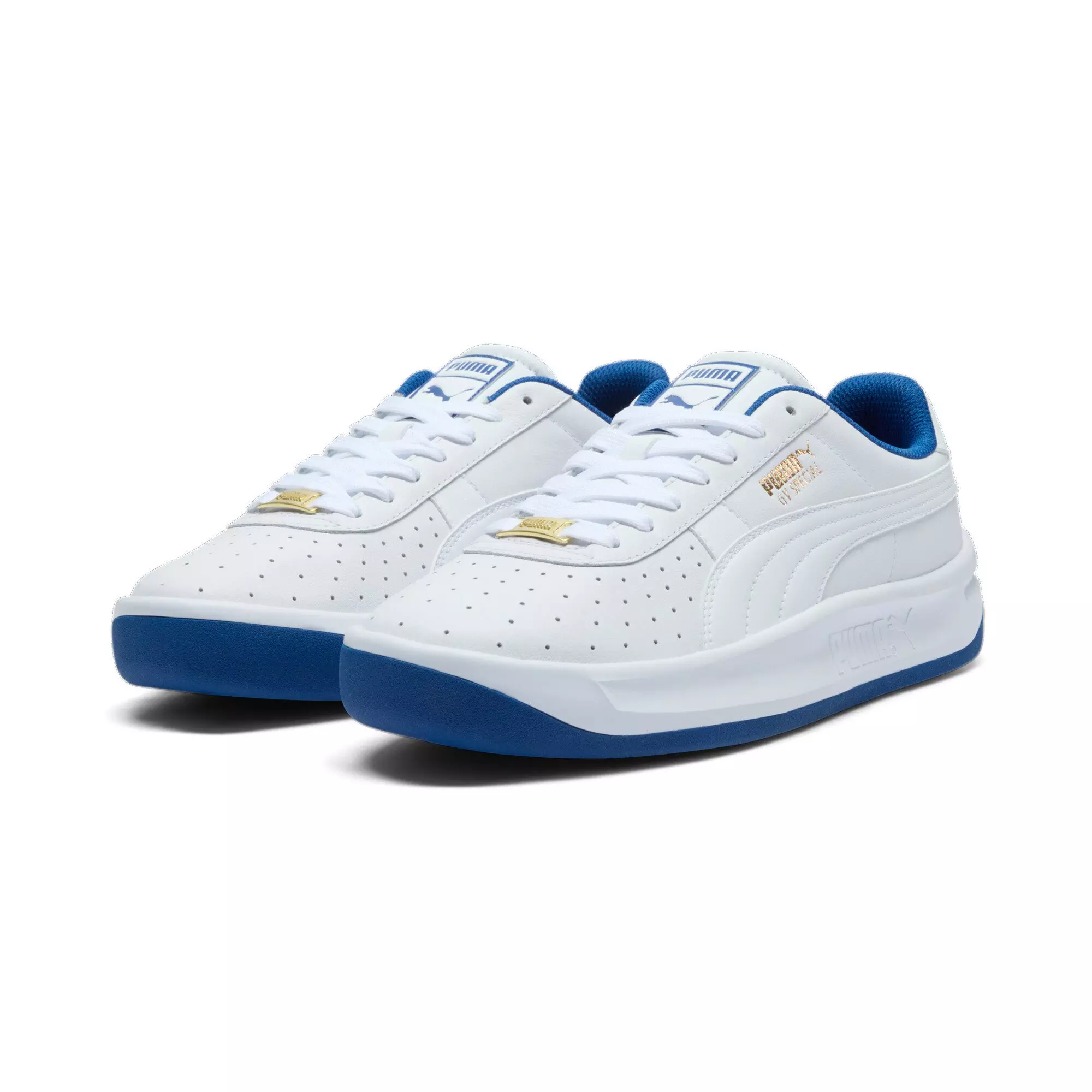 PUMA GV Special "PUMA White/Clyde Royal/PUMA Gold" Men's Shoe - WHITE/BLUE/GOLD