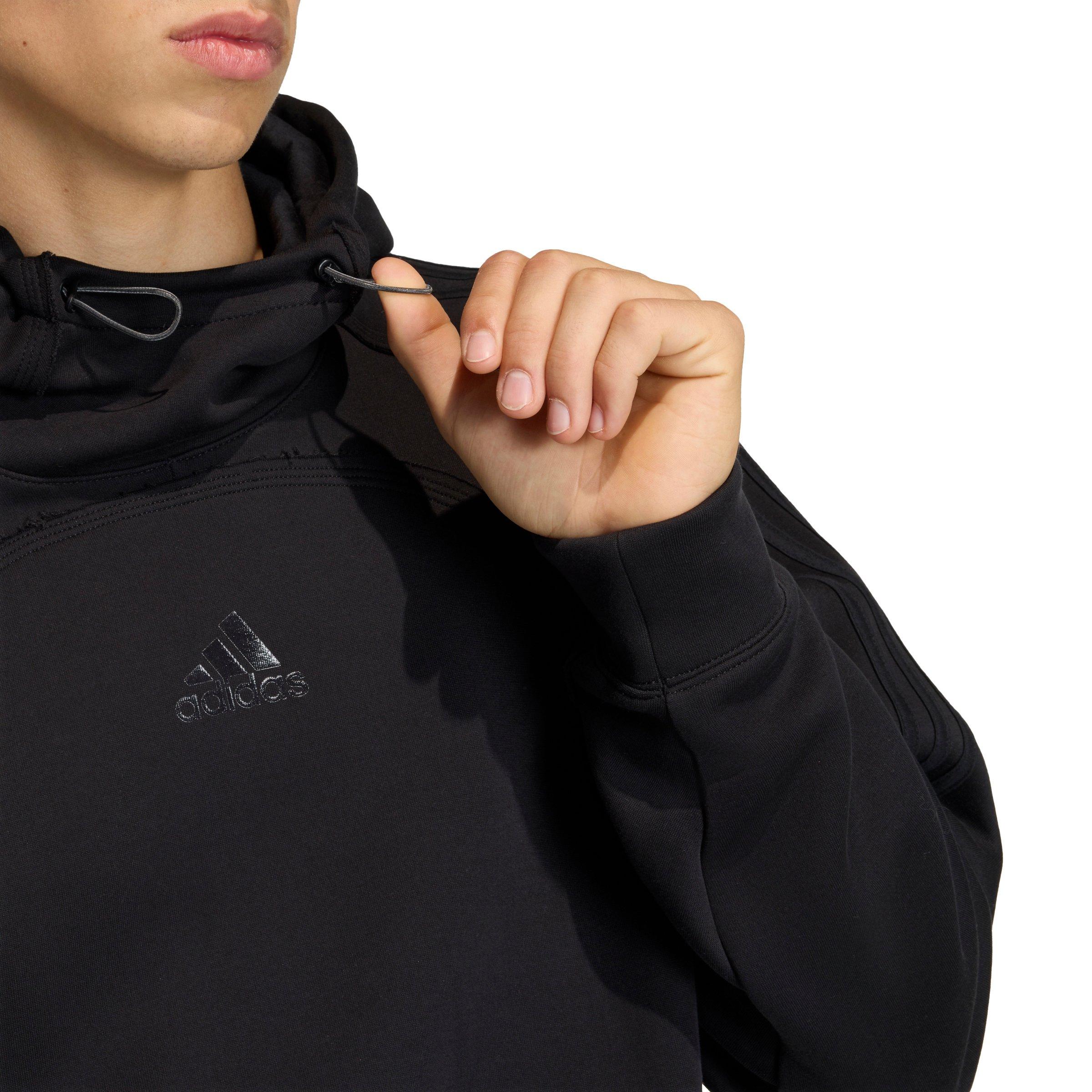 adidas Originals Men's Spacer Cutline Hoodie - Black - BLACK Thumbnail View 3