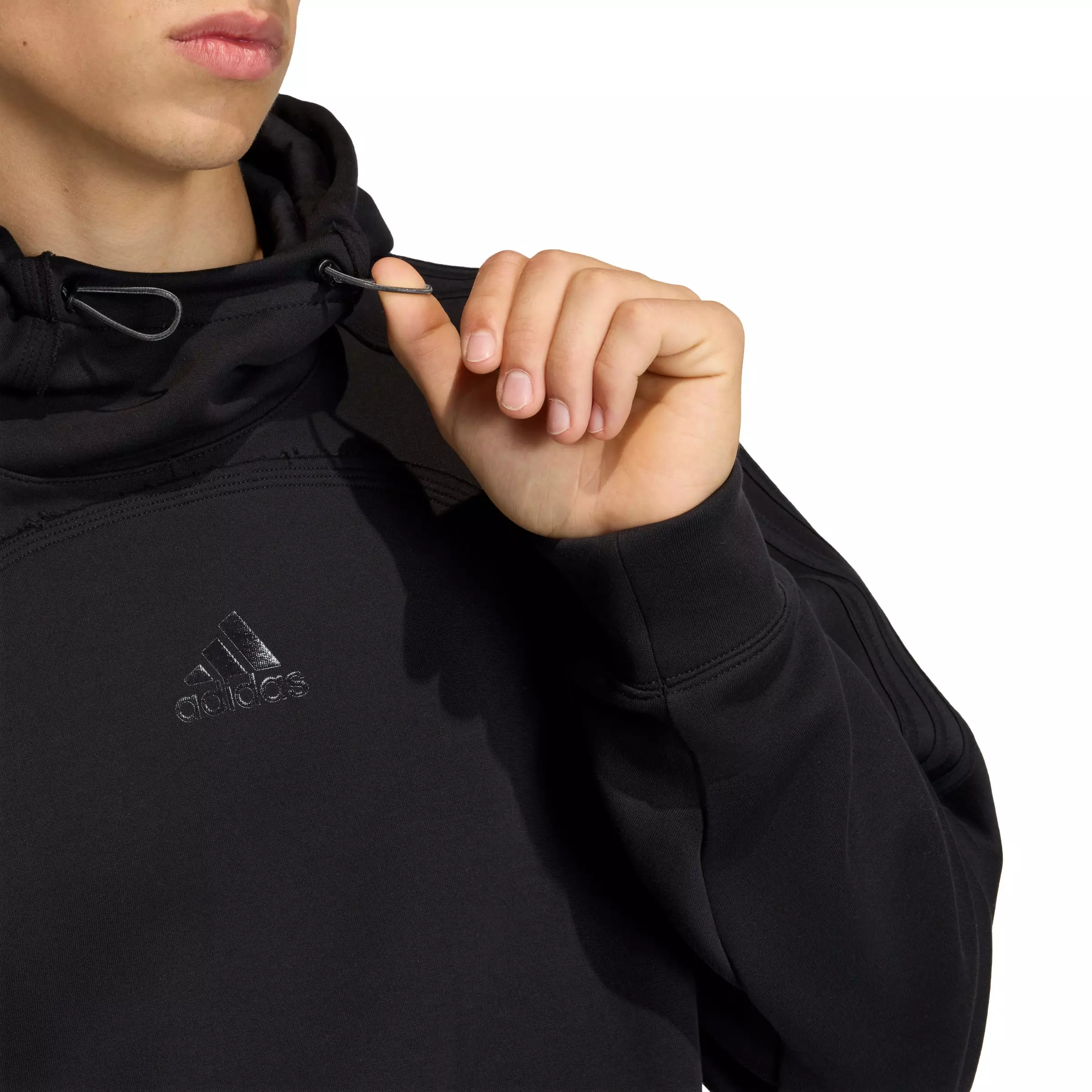 adidas Originals Men's Spacer Cutline Hoodie - Black - BLACK
