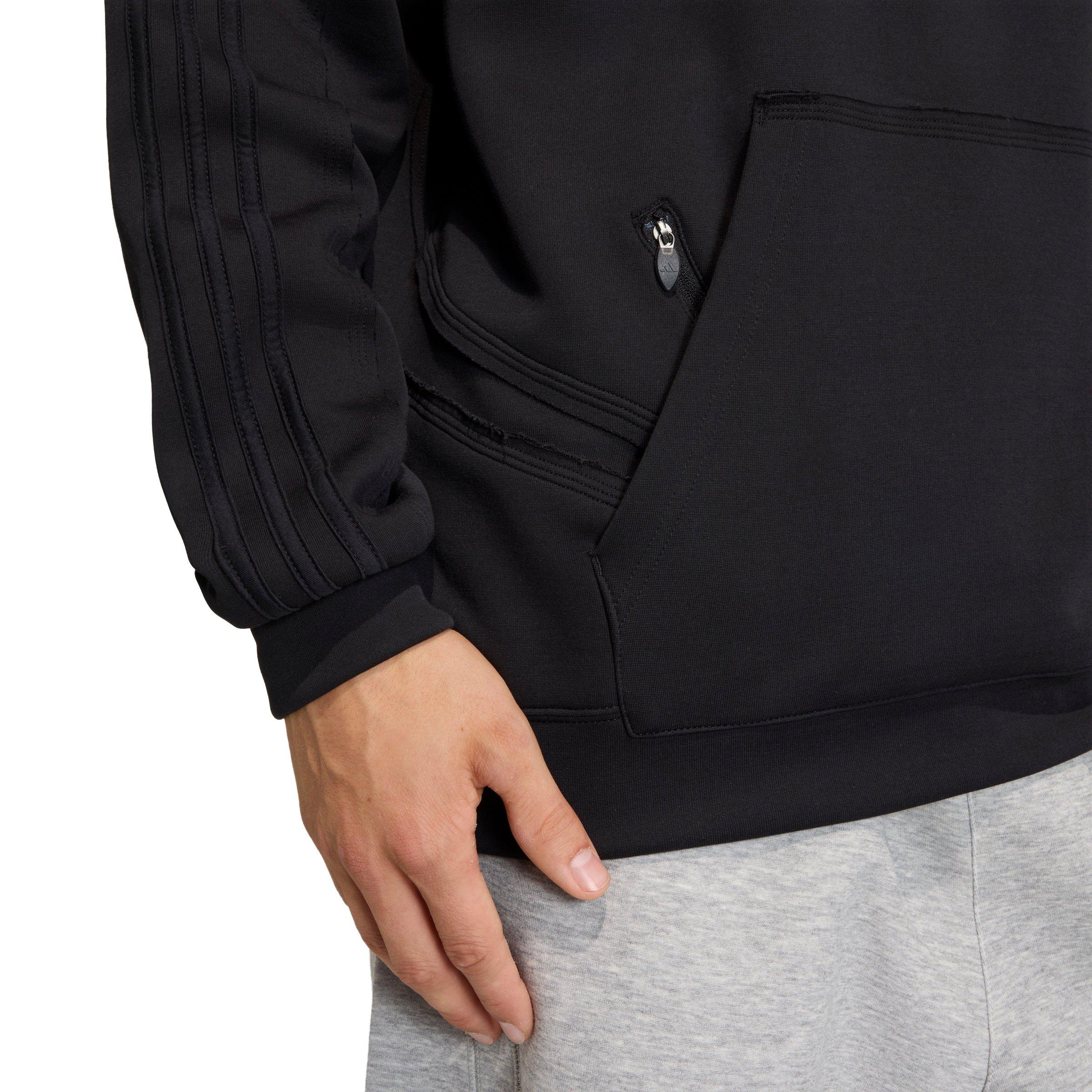 adidas Originals Men's Spacer Cutline Hoodie - Black - BLACK Thumbnail View 4