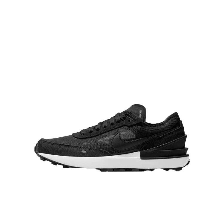Nike Waffle One Grade School Boys'  "Black/Black/White/Orange" Shoe