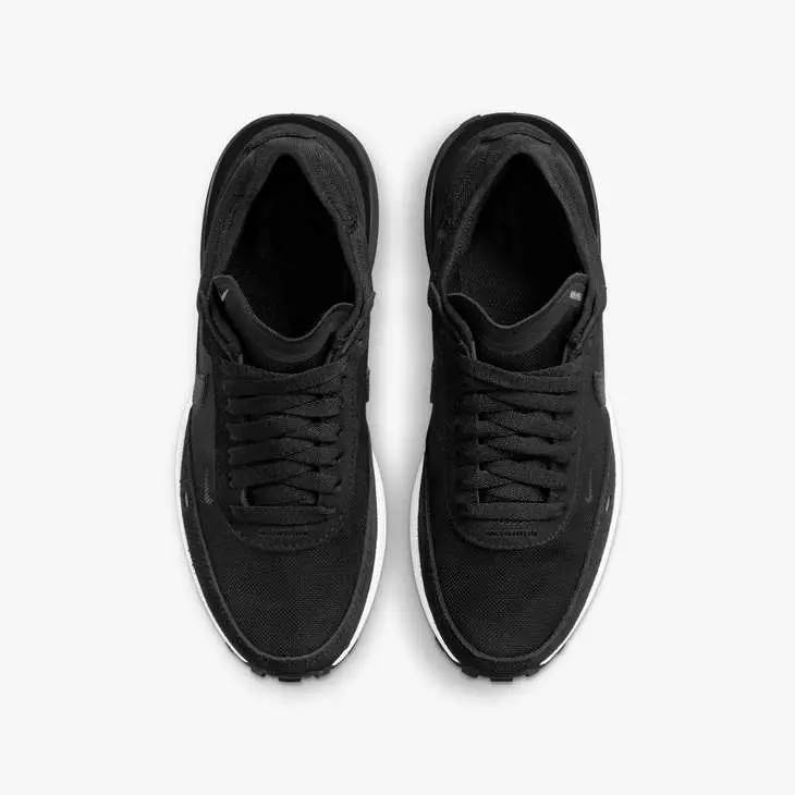 Nike Waffle One "Black/Black/White/Orange" Grade School Boys' Shoe - BLACK/WHITE