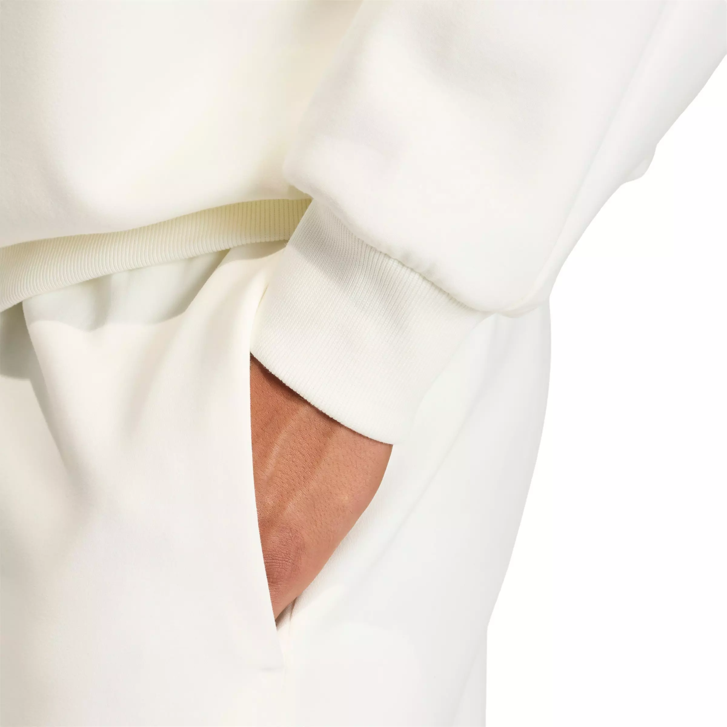 adidas Men's Soft Lux Sweatshirt - Off-White - OFF-WHITE